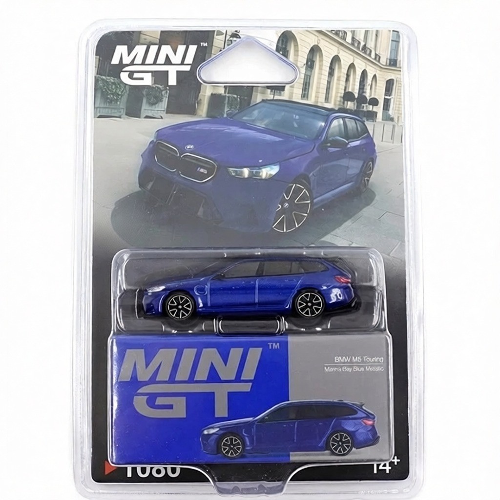 Mini GT 1:64 BMW M5 Touring (G99) Marina Bay Blue Metallic Model MGT01080-2I