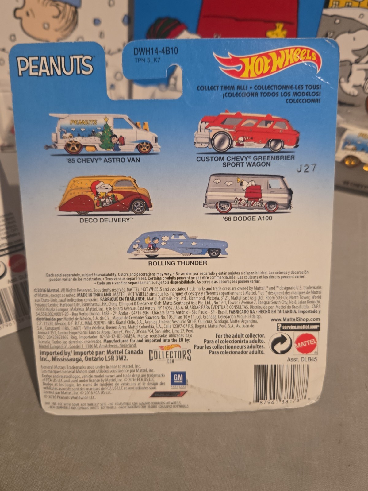*READ* New Hot Wheels ~ 2016 Pop Culture Peanuts-Complete Set of 5
