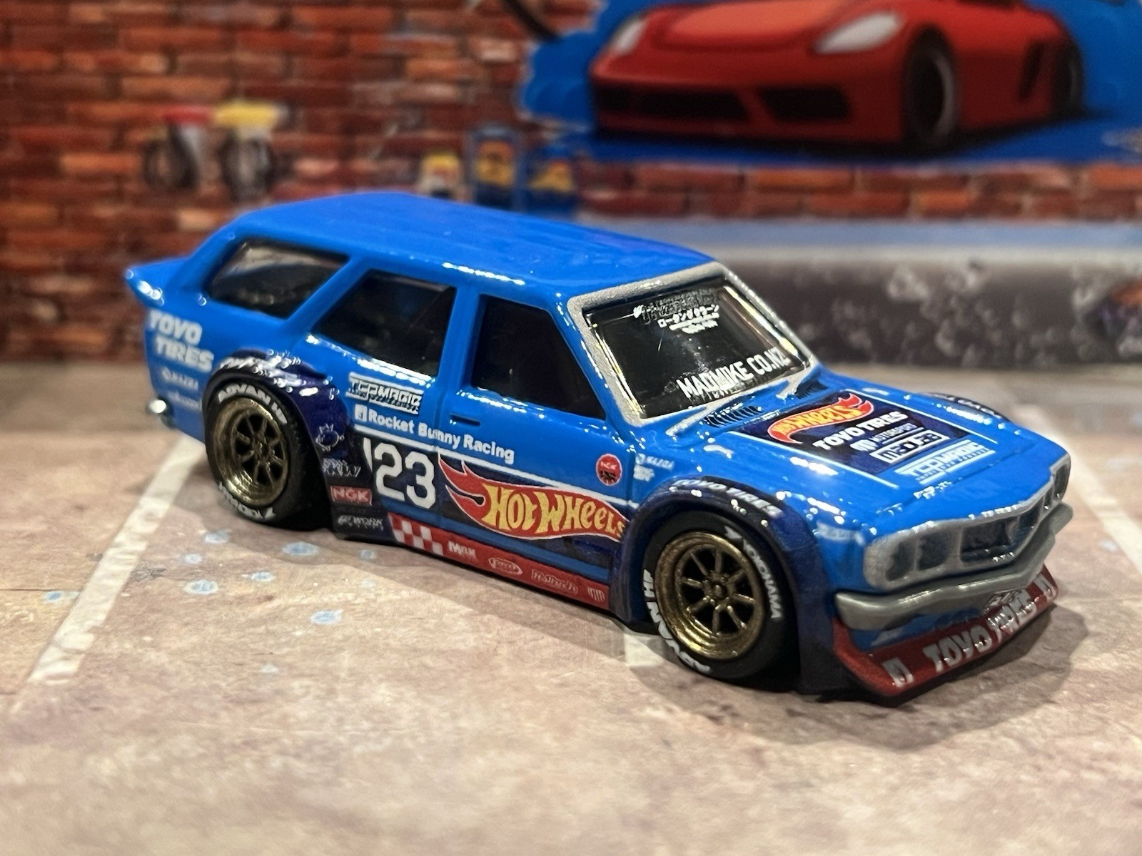 Hot Wheels Mad Mike Mazda RX-3 Wagon Ronin Run 2 Watanabe Wheel Swap Choose