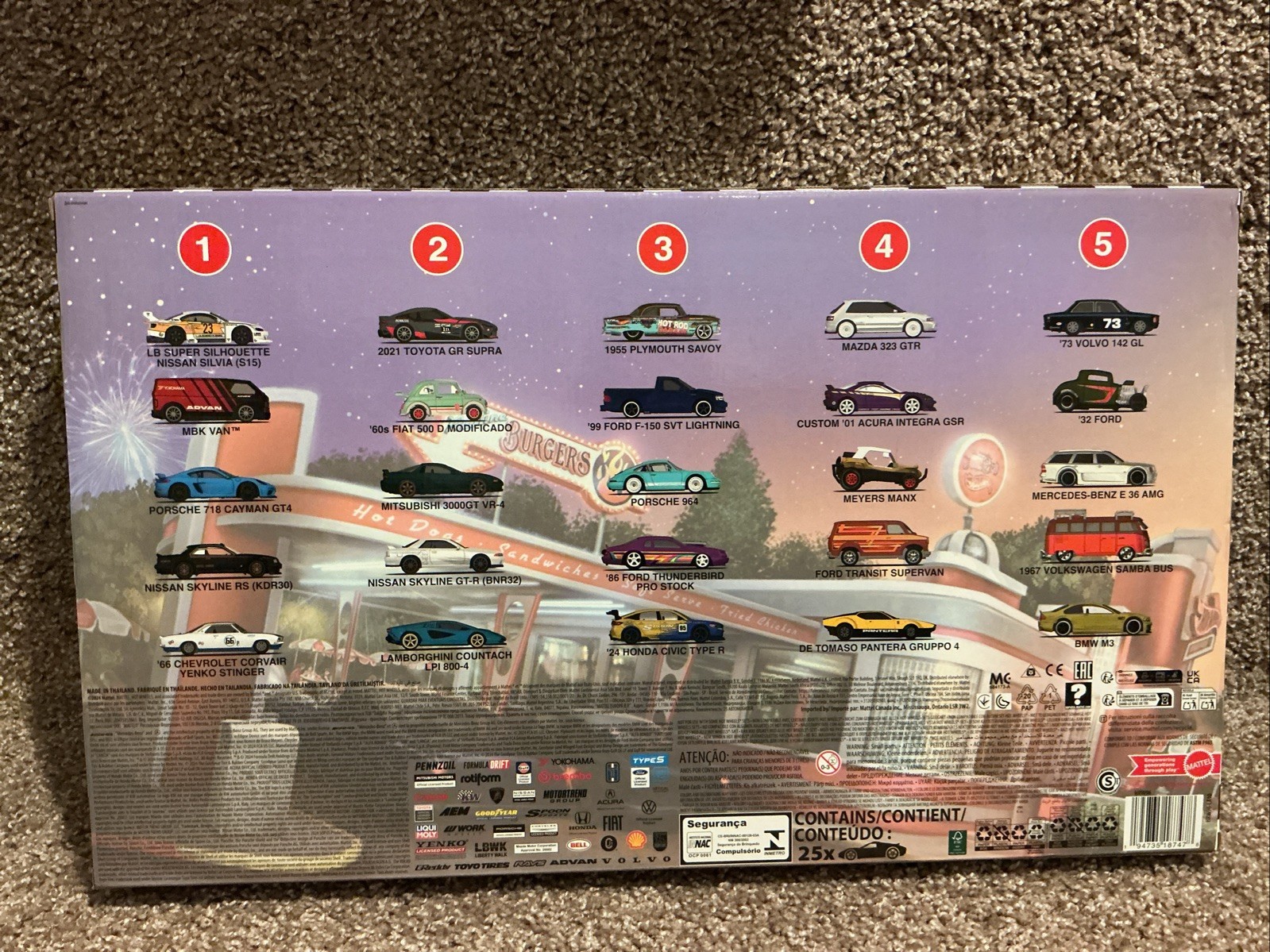 Hot Wheels 2024 Boulevard 25-Car Factory Set Premium Diecast Collection HRW96