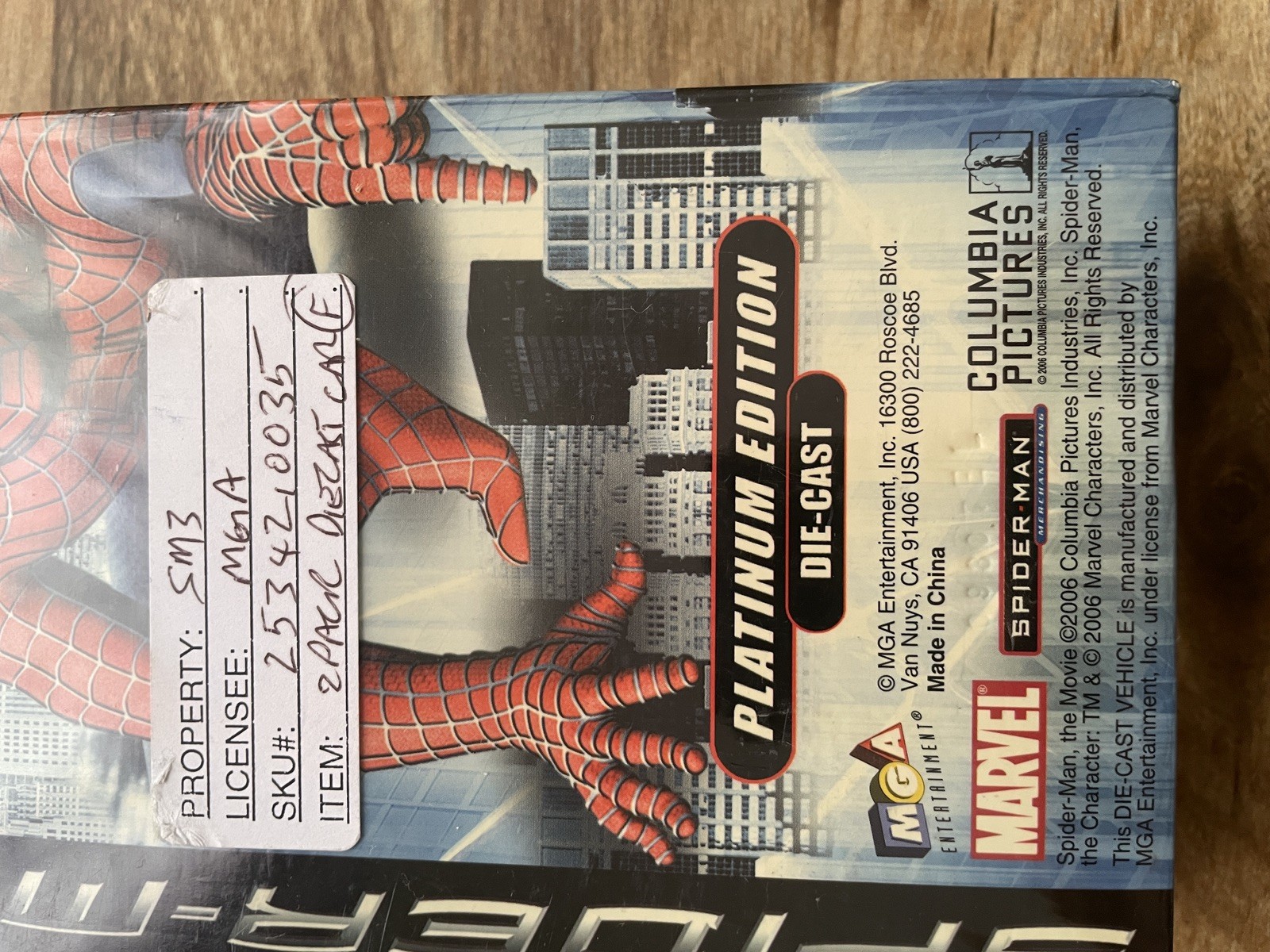 2006 MGA Ent Marvel Spider-Man 3 Platinum Edition1:64 2-Pack signed by Stan Lee