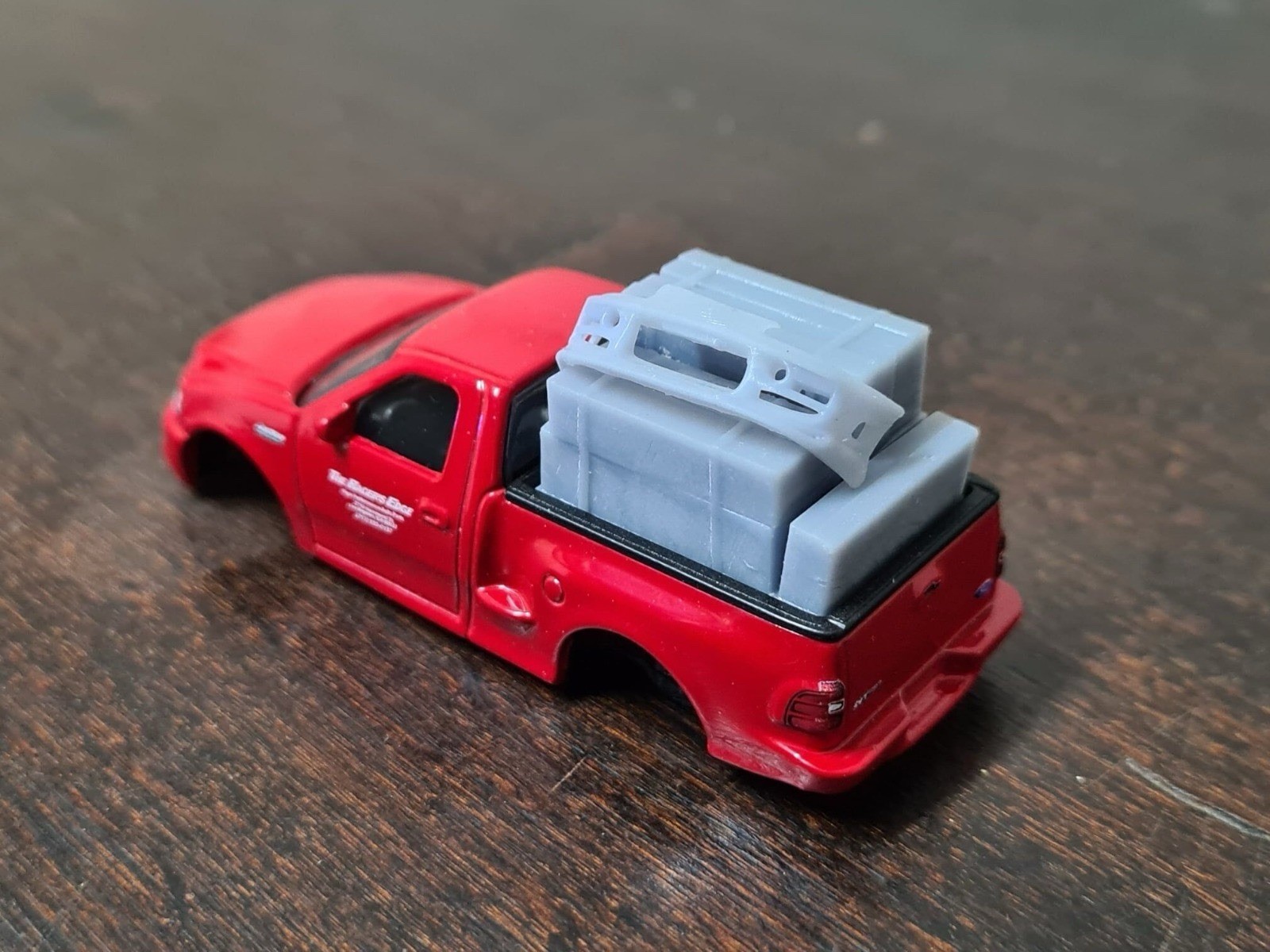 1/64 Fast Furious Hot Wheels Ford Lightning accessory boxes supra 3D print model