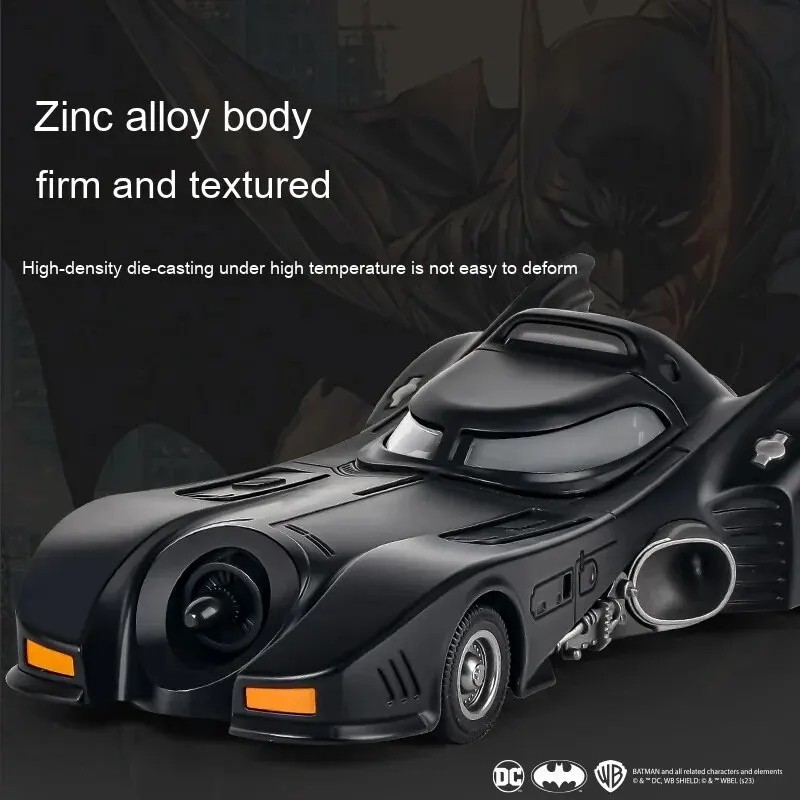 1:24 Batmobile 1989 Model Car Diecast Alloy Toy Cars Kids Gifts with Light Sound