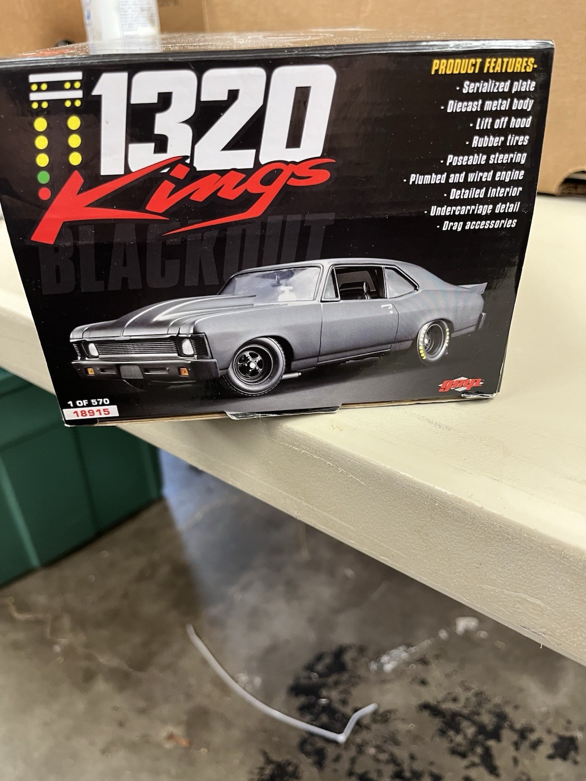 GMP 1320 Kings Blackout 1969 Chevrolet Nova 1:18 Diecast Black Limited