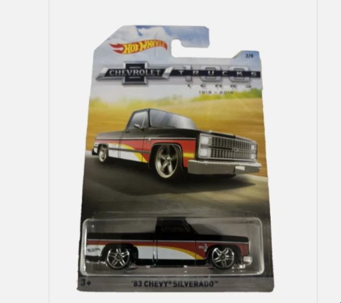 HOT WHEELS 83 Chevy Silverado Chevrolet 100 Years 2/8 bxgg