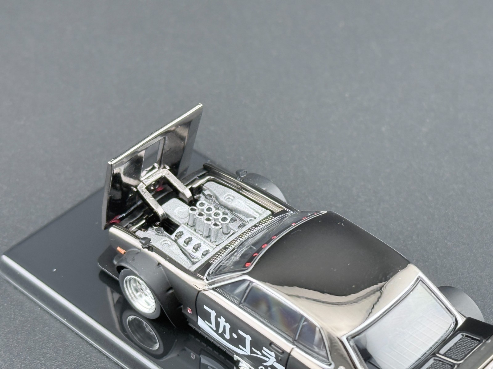Pop Race Nissan Skyline GT-R Drift Coca Cola ZERO JP Black Chrome 640161 1/64