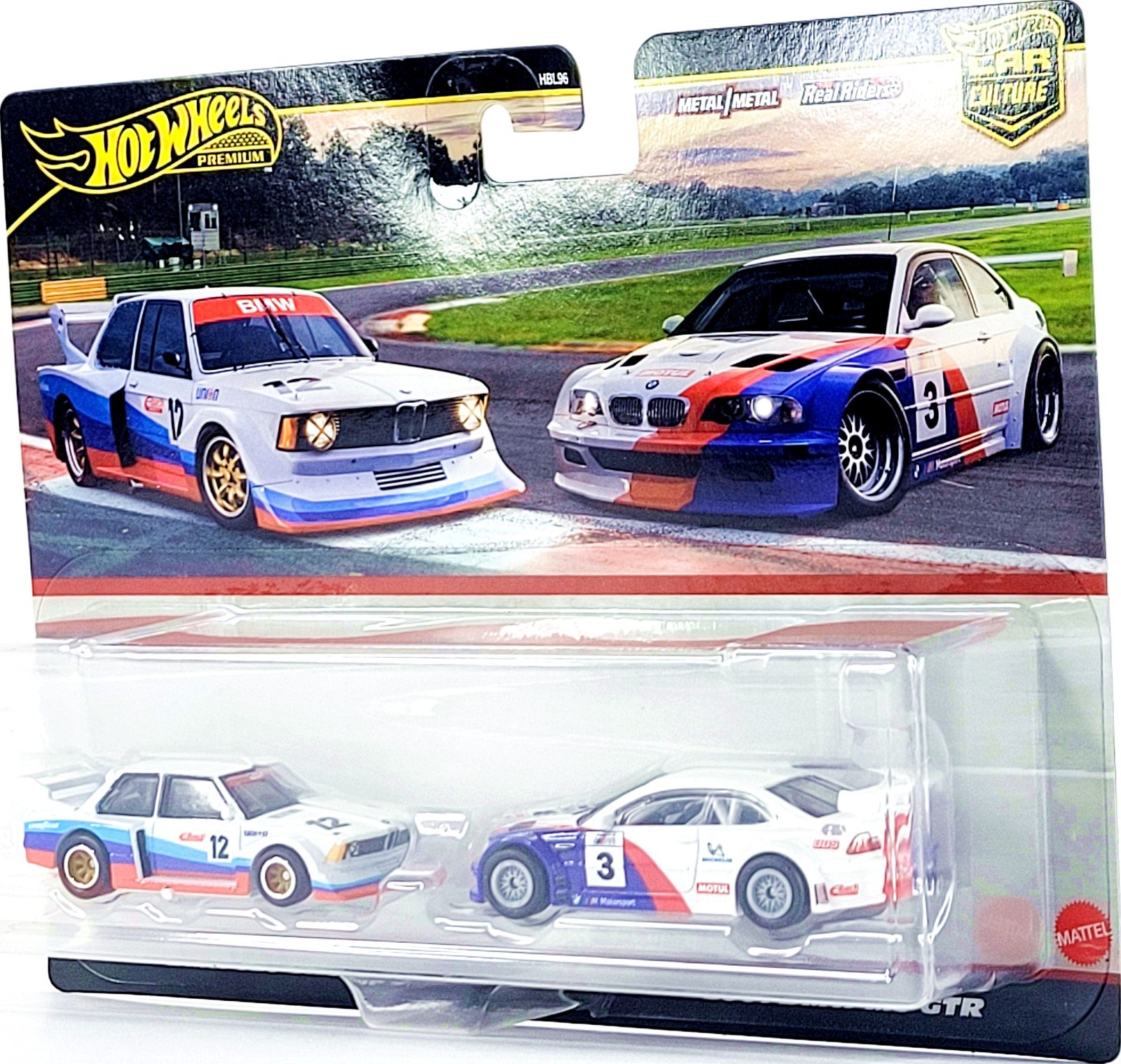 Hot Wheels Car Culture 2 Pack Target 2001 BMW M3 GTR & BMW 320 Group 5 ⬜🟦🟥