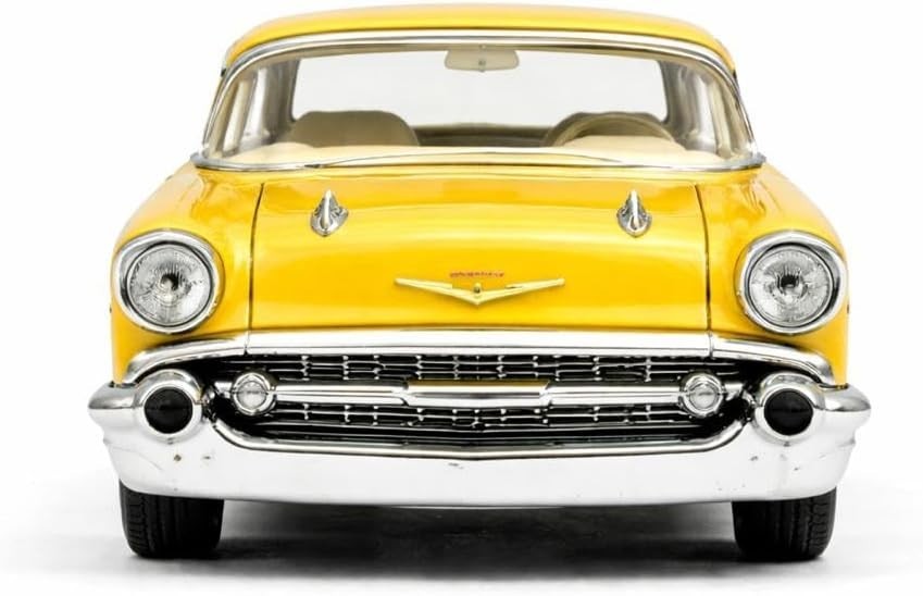 1957 Chevy Bel Air Coupe Die Cast Metal 1:40 Yellow