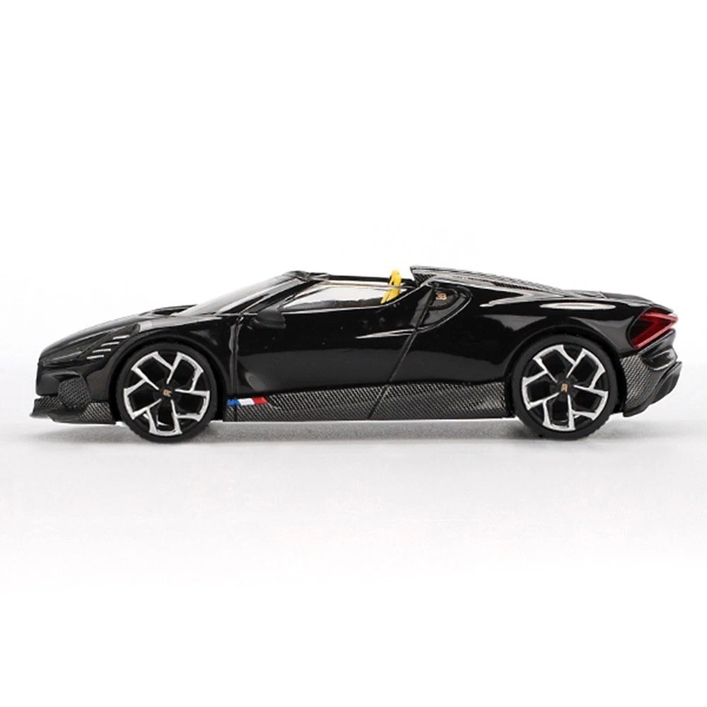 Mini GT 1:64 Bugatti W16 Mistral Black Diecast Model Car MGT01058-3H