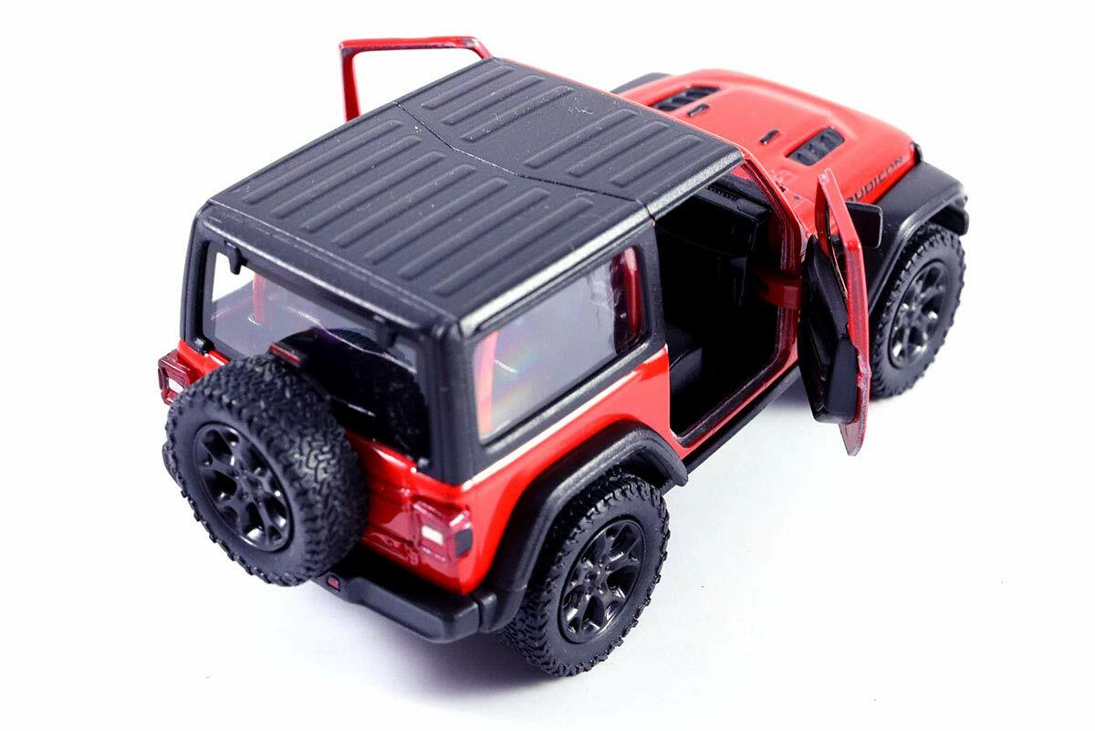 Jeep Wrangler Rubicon 4×4, Kinsmart, 6 colors, Diecast Toy Car, 5”, 1:34 scale
