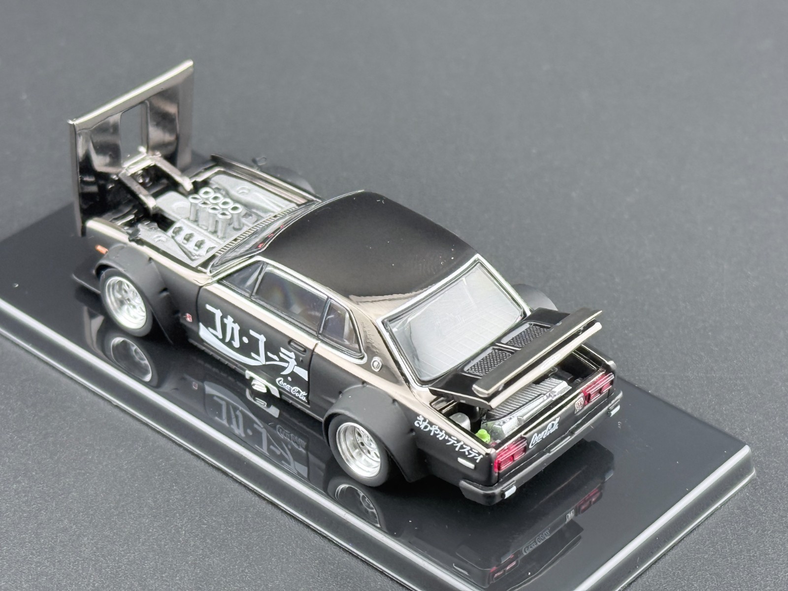 Pop Race Nissan Skyline GT-R Drift Coca Cola ZERO JP Black Chrome 640161 1/64