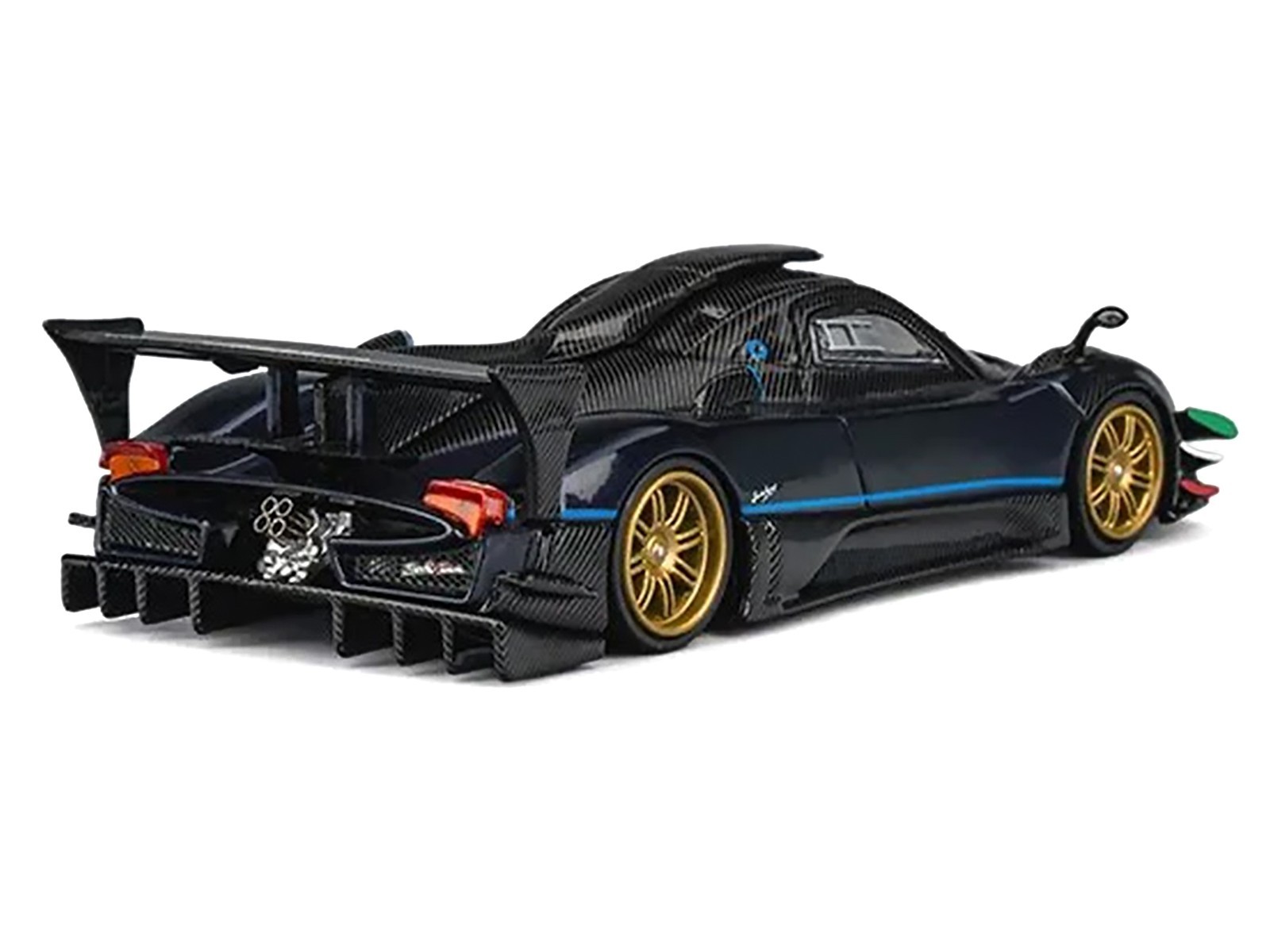 PAGANI ZONDA REVOLUCION DARK BLUE W/EXTRA WHEEL 1/64 CM MODEL CM64-REVOLUCION-BL