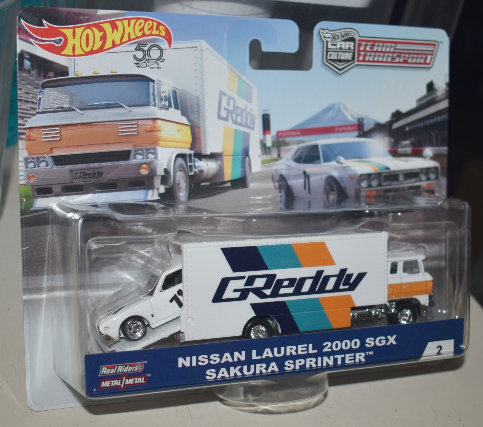 Hot Wheels Team Transporter Nissan Laurel 2000 SGX Sakura Sprinter NEW