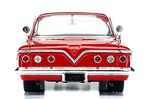 Diecast Car 1:24 Scale Red Opening Doors Hood Trunk Movie Decoration Impala