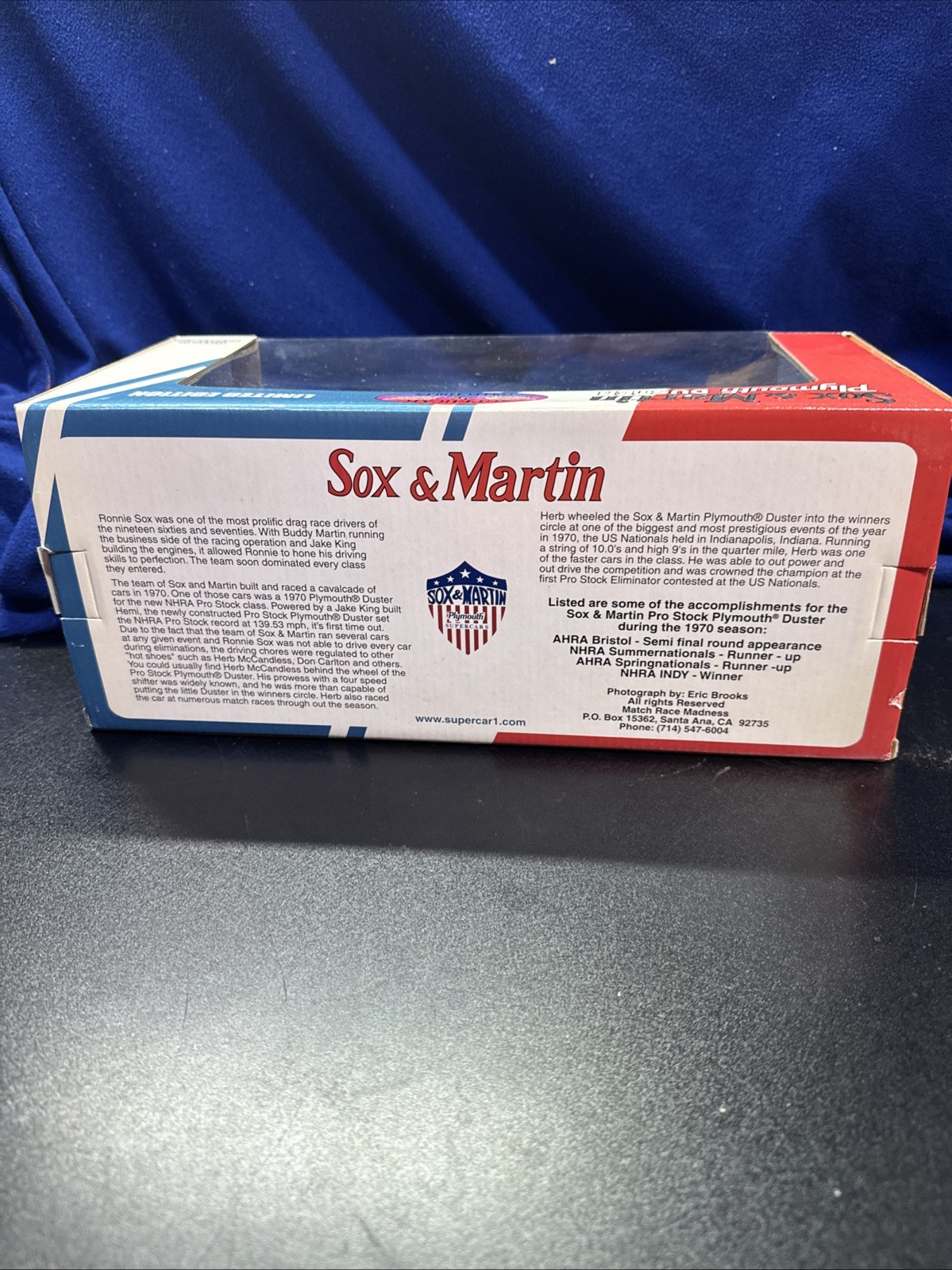 RARE 1/18 Ertl 1970 Plymouth Duster Sox and Martin by Supercar Collectibles