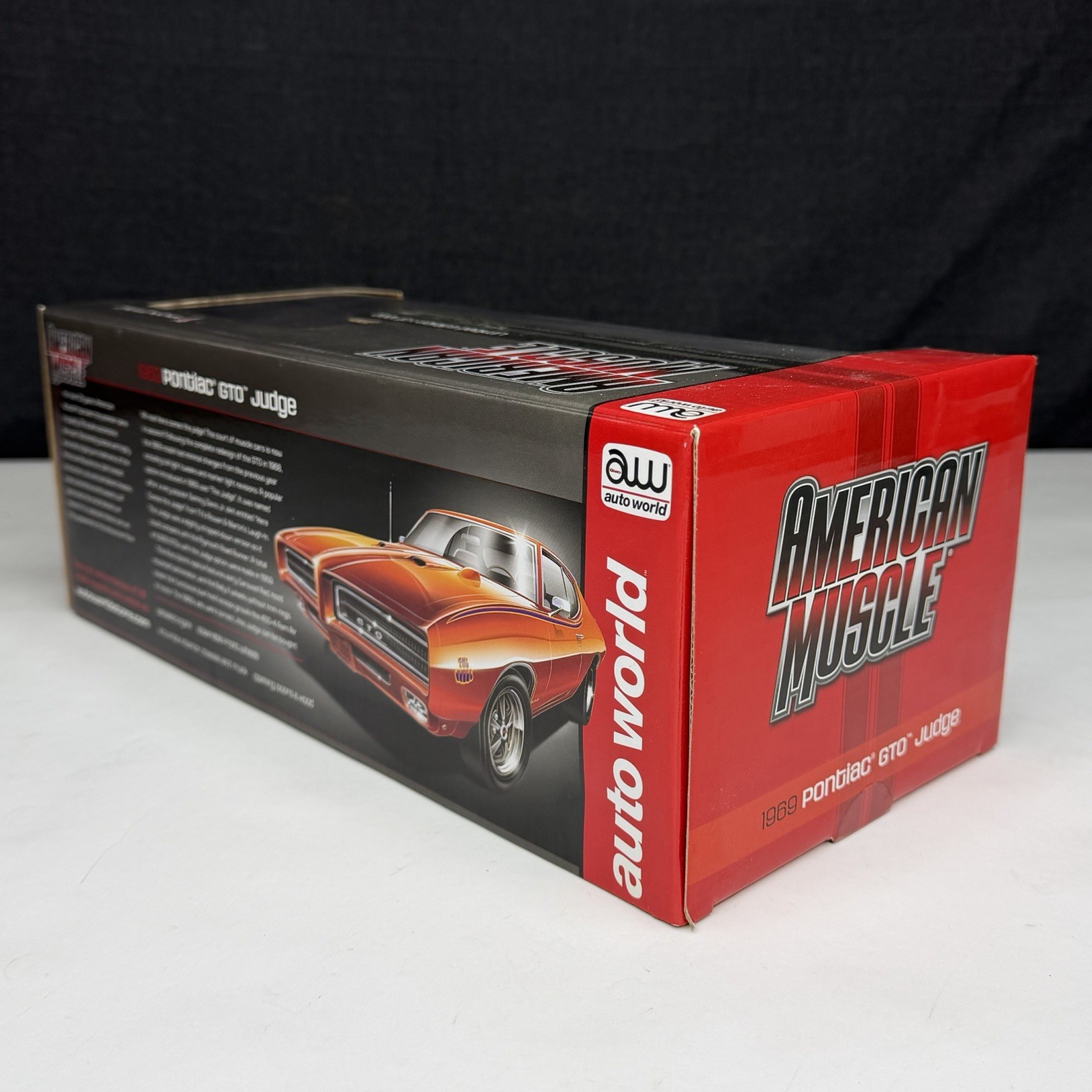 Auto World AW 1969 Pontiac GTO Judge Orange Limited /1000 1/18 Scale