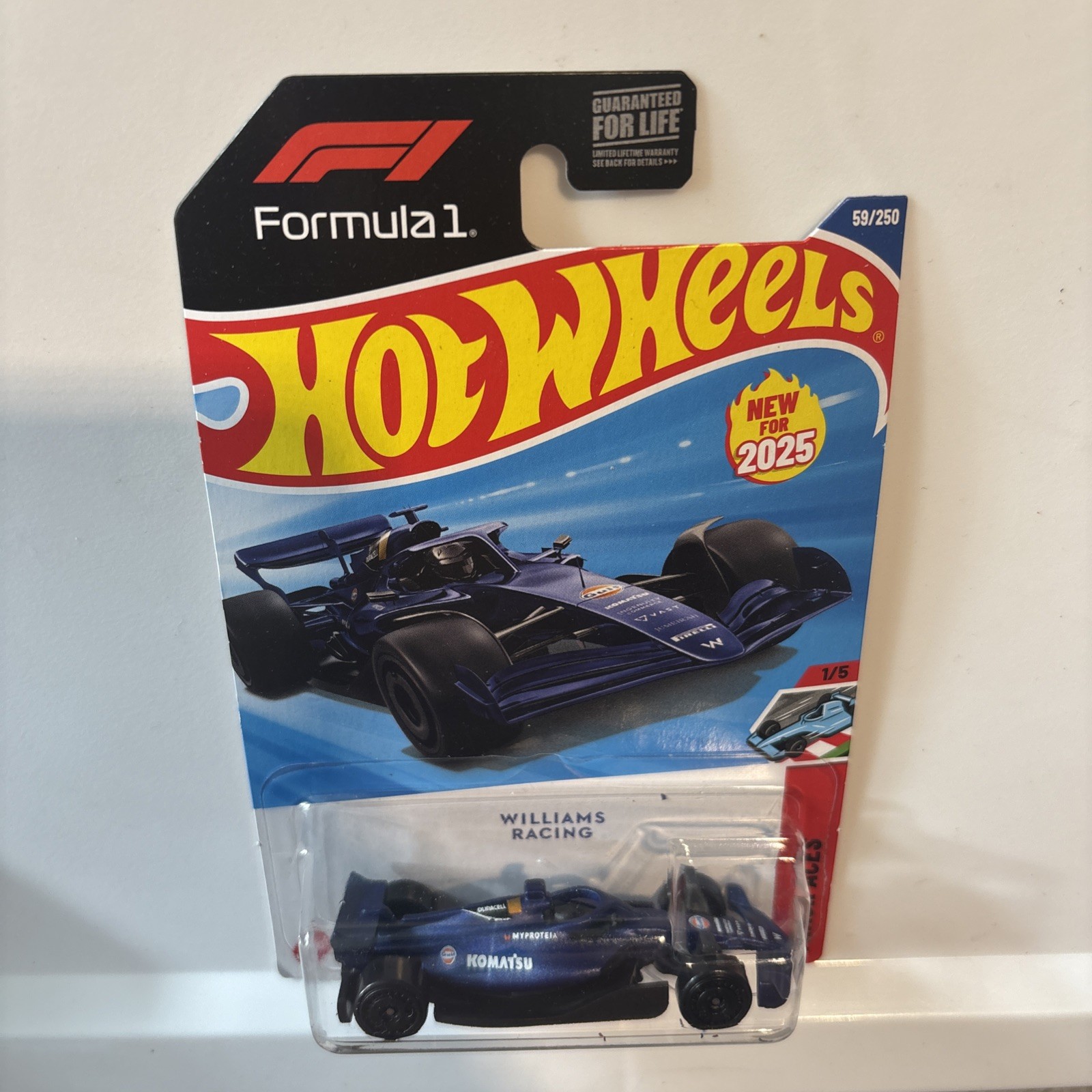 Hot Wheels Formula 1 Williams Racing F1 Formula Blue 2025 #59/250