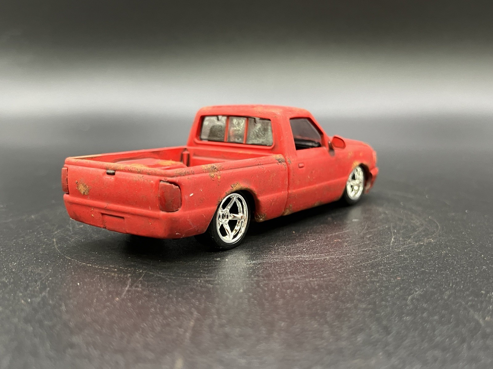 1995 Ford Ranger Pickup Truck Weathered Rusty Barn Find 1/64 Diecast Custom M2