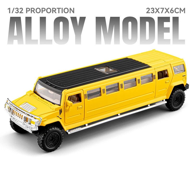 1:32 Extended Version HUMMER H2 Alloy Car Model Diecast Metal Vehicles Car Model