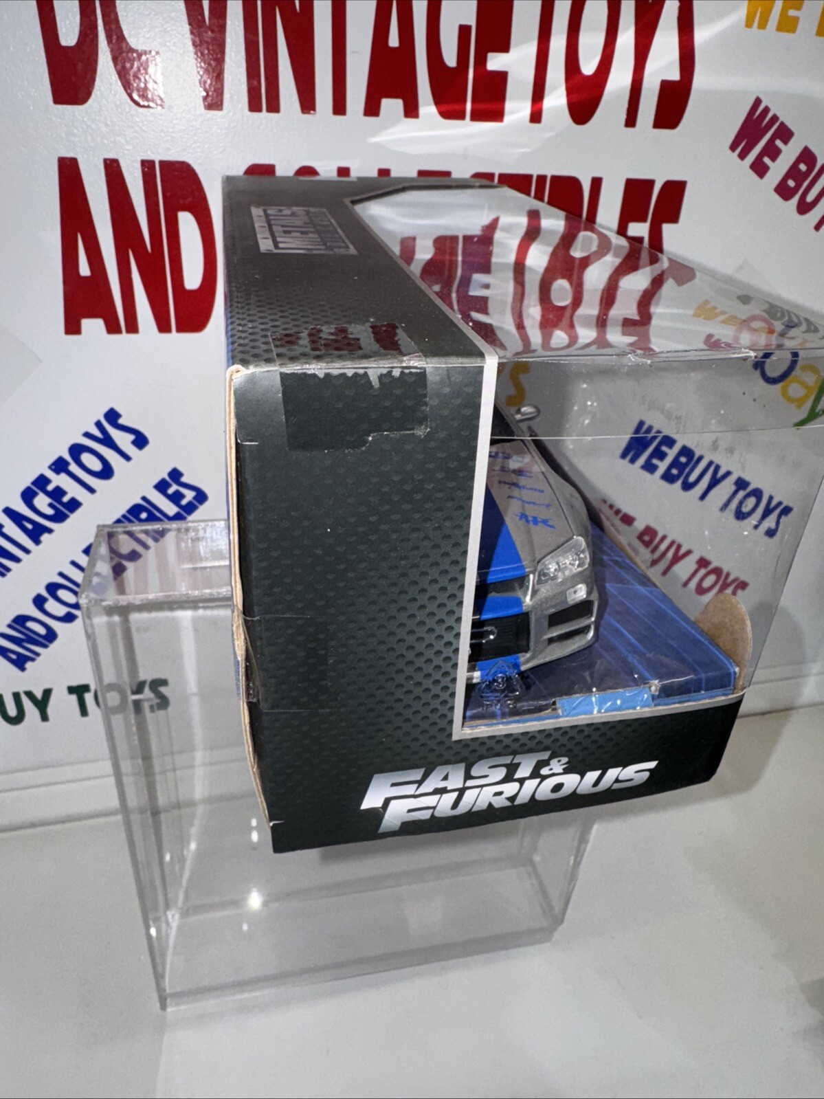 Fast And Furious Brian’s Nissan Skyline GT-R Hard Top Jada Diecast Car 8″ 1:24