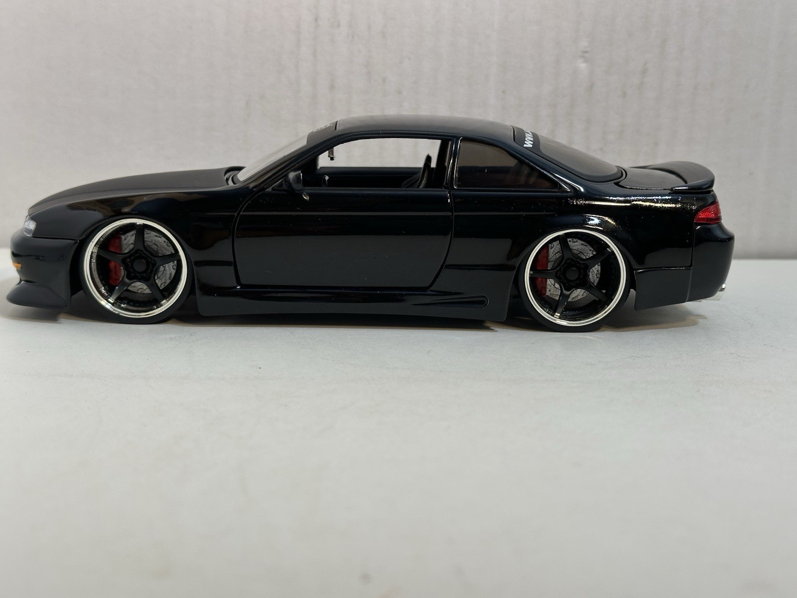 JADA OPTION D 1998 NISSAN 240SX (S-14) BLACK 1:24 DIECAST MODEL CAR NEW NO BOX