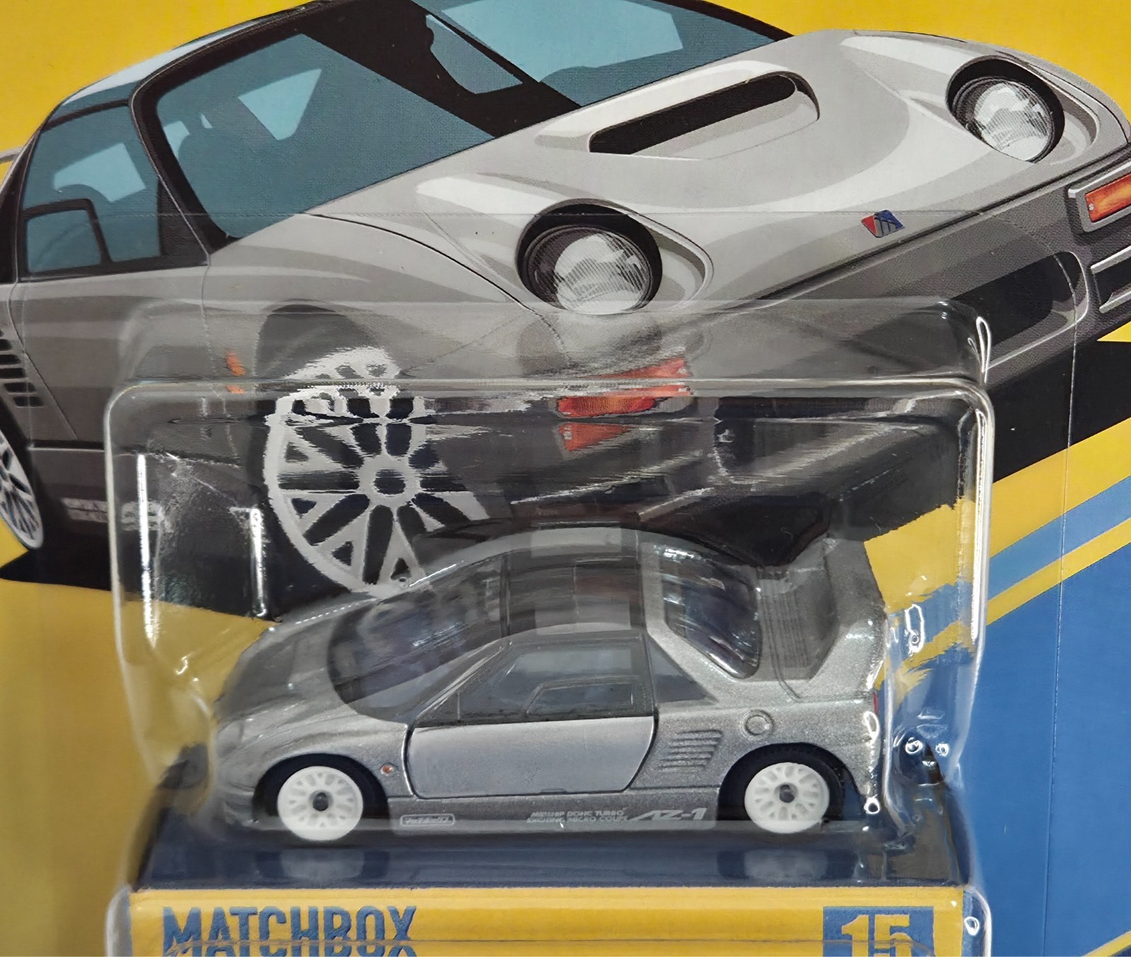 Mazda Autozam AZ-1 15/20 COLLECTORS SERIES Matchbox 2026 JJV96 silver GULLWING