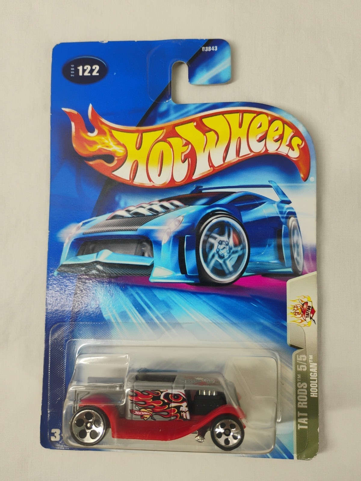 Hot Wheels 2004 Tat Rods 5/5 Hooligan #122 Hot Rat Rod Car