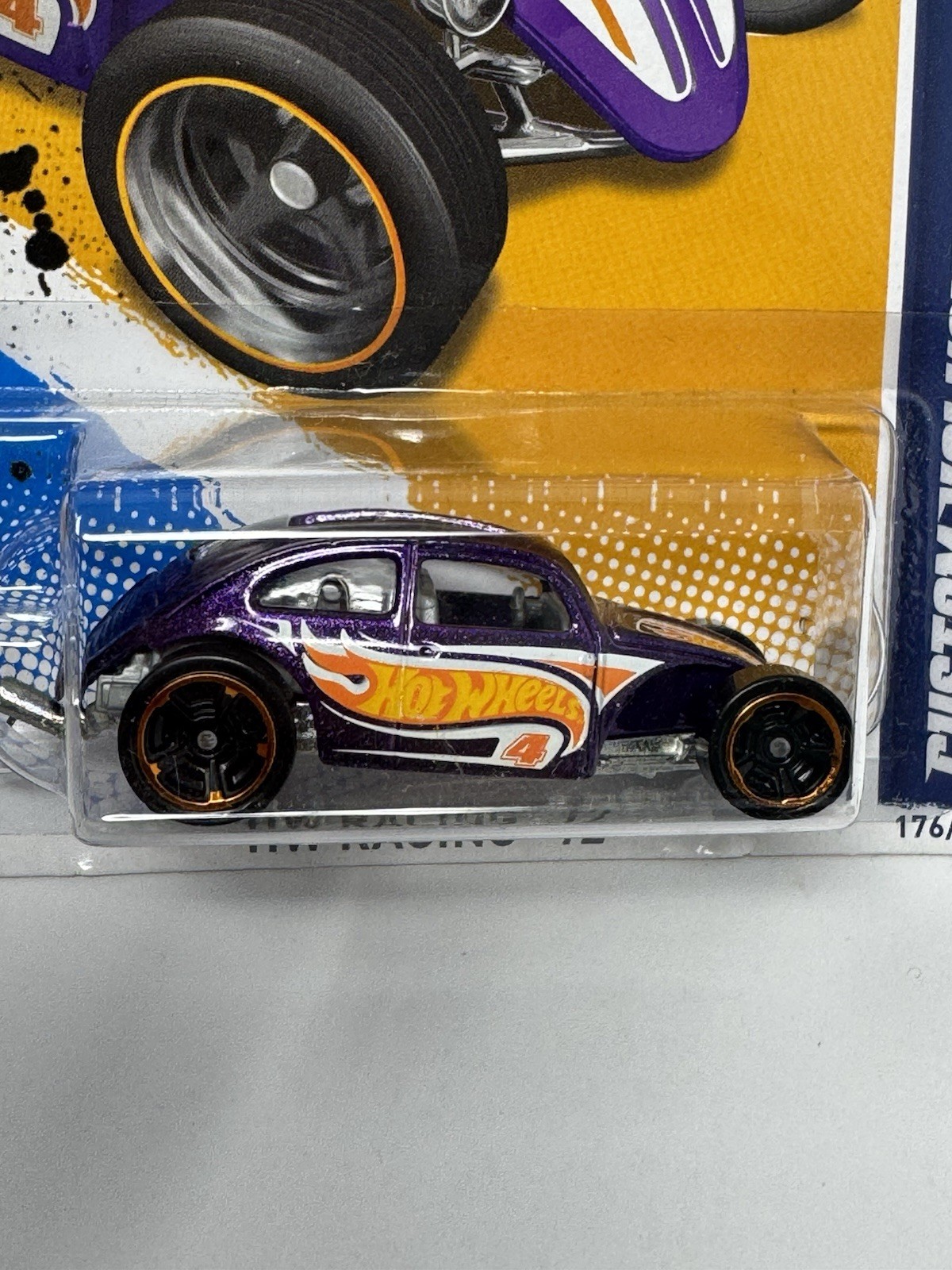 2012 Hot Wheels 176/247 HW Racing Custom Volkswagen Beetle 6/10 (B3)