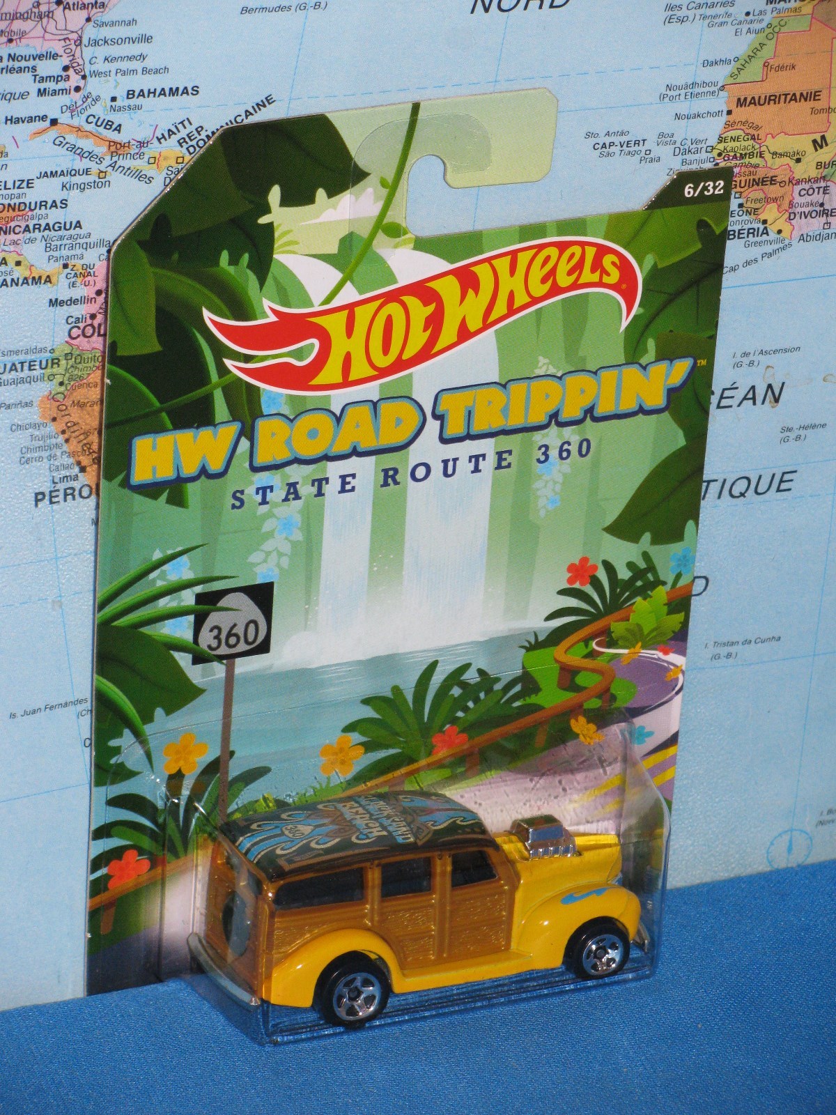 HOT WHEELS 1940s WOODIE #6/32 HW ROAD TRIPPIN STATE ROUTE 360 *BRAND NEW & RARE*