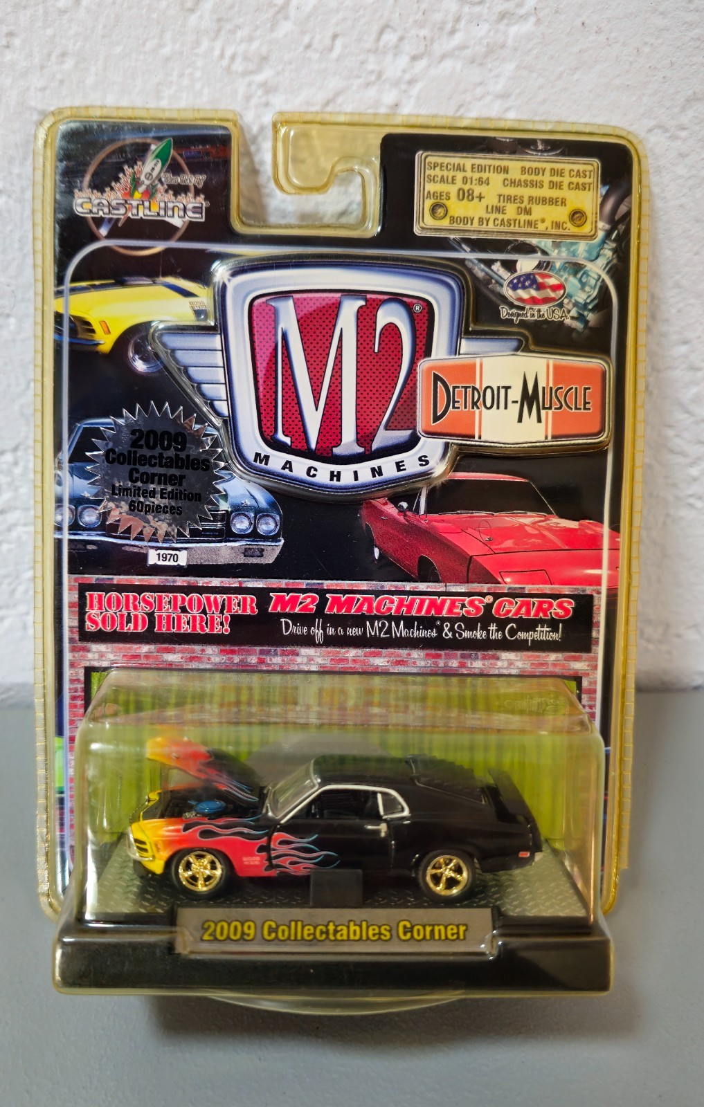 M2 Machines Detroit-Muscle Mustang Boss 429 Collectables Corner Chase 60pcs Gold