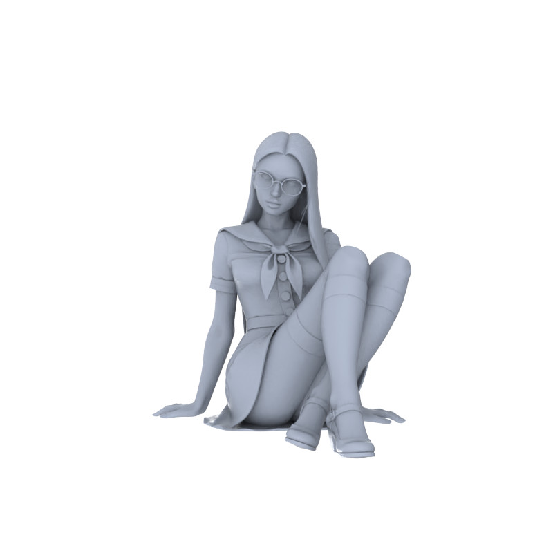 LYTR144 1/64/87/160 20mm Sailor Suit Girls Young Girl Figures DIY Model Decor