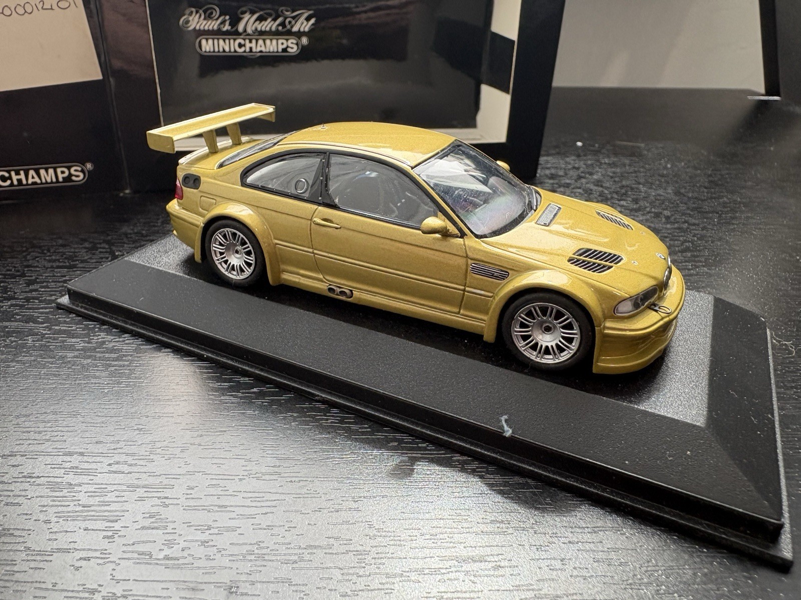 1:43 Minichamps BMW M3 E46 GTR Phoenix Yellow