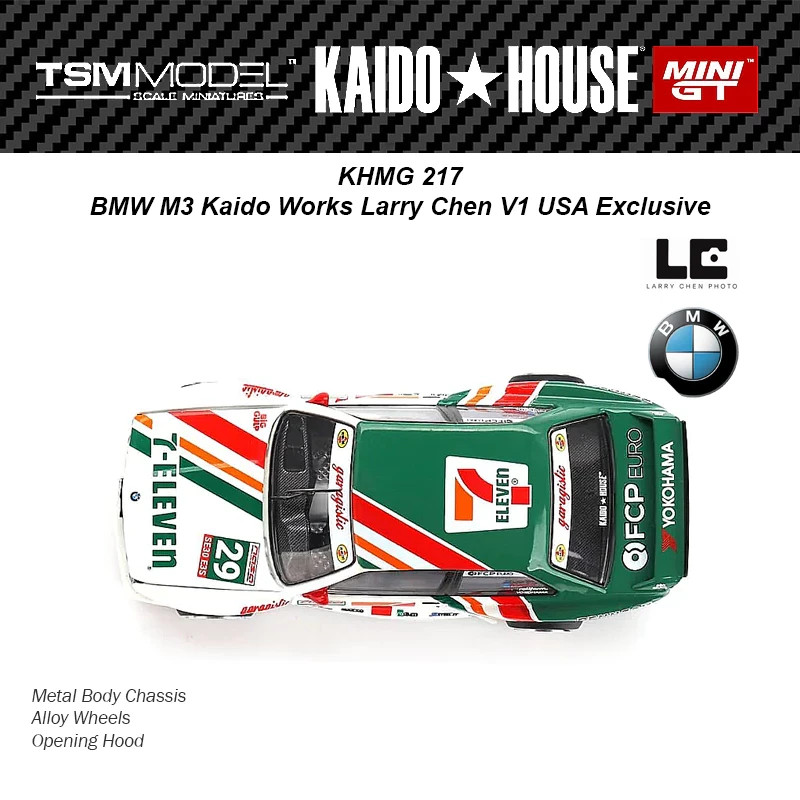NEW Kaido House BMW M3 Kaido Works Larry Chen V1 USA Exclusive KHMG217 1/64 2026