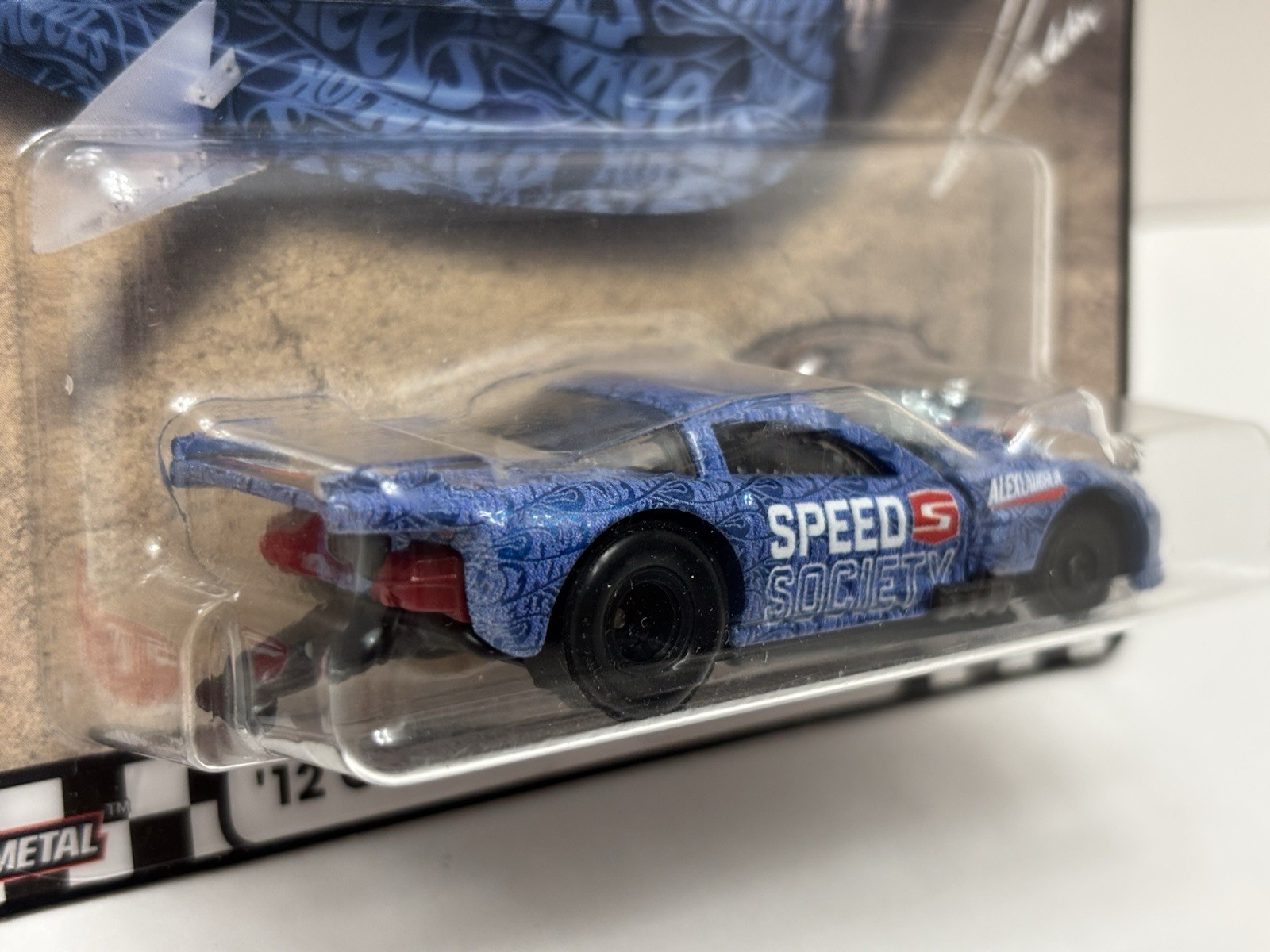 Hot Wheels Boulevard #51 Signed Laughlin ’12 Corvette Z06 Drag Racer (Blue) CASE
