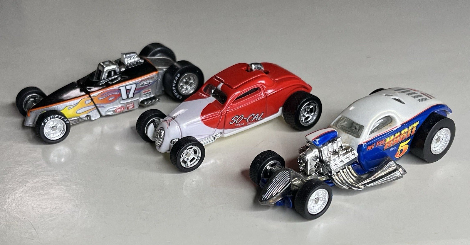 Hot Wheels “Custom Hot Rod Coupe Racers”Loose MINT-Adult Coll. Real Riders/Metal