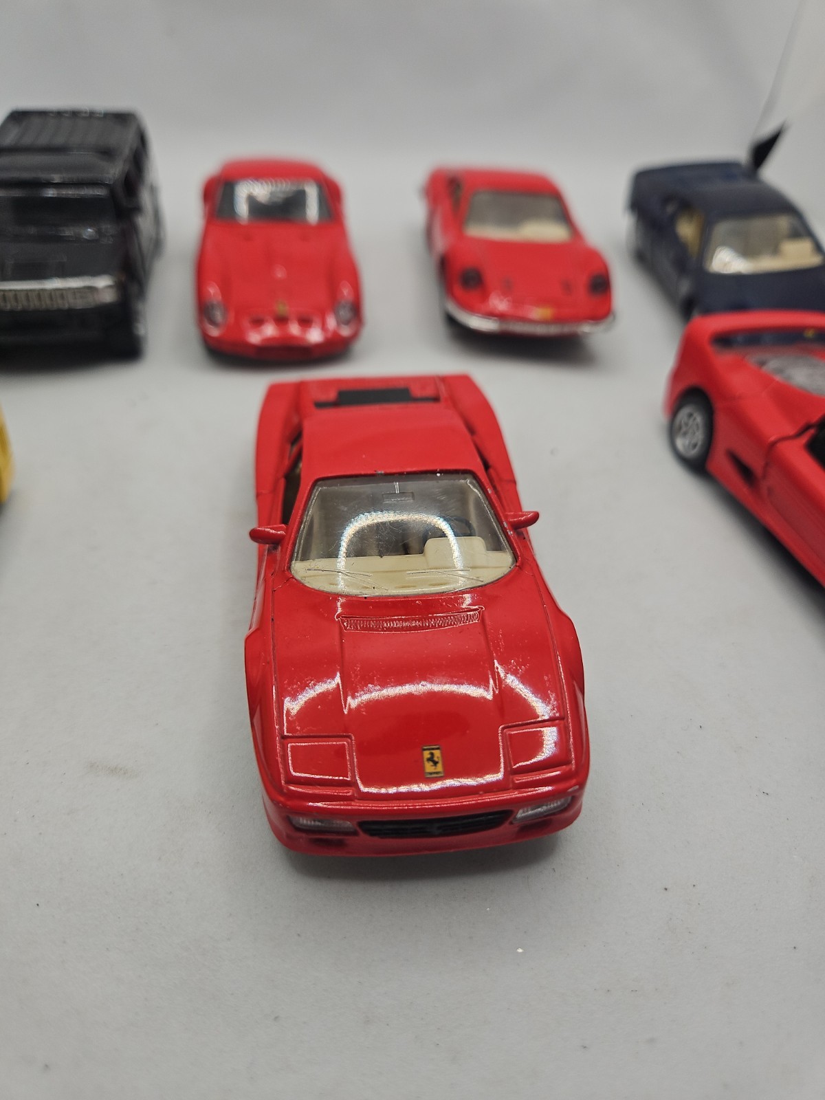 Maisto 1:36 & 1:46 Scale Model Pull Back Cars Lot Of 8 Hummer Ferrari #CR1
