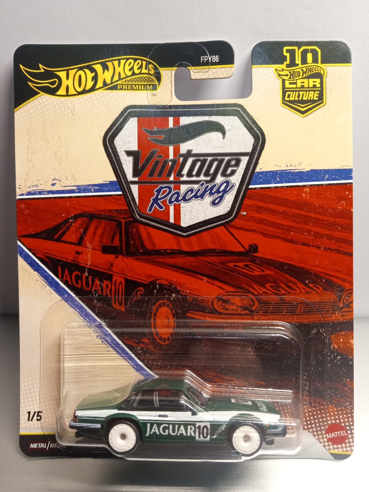 Hot Wheels Premium Car Culture Vintage Racing Jaguar XJS Real Riders Diecast New