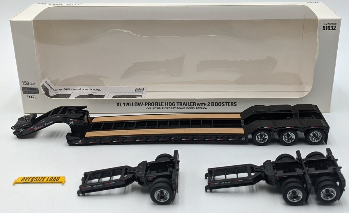 DieCast Masters 91032 1:50 XL 120 Low-Profile HDG Trailer with 2 Boosters/Box