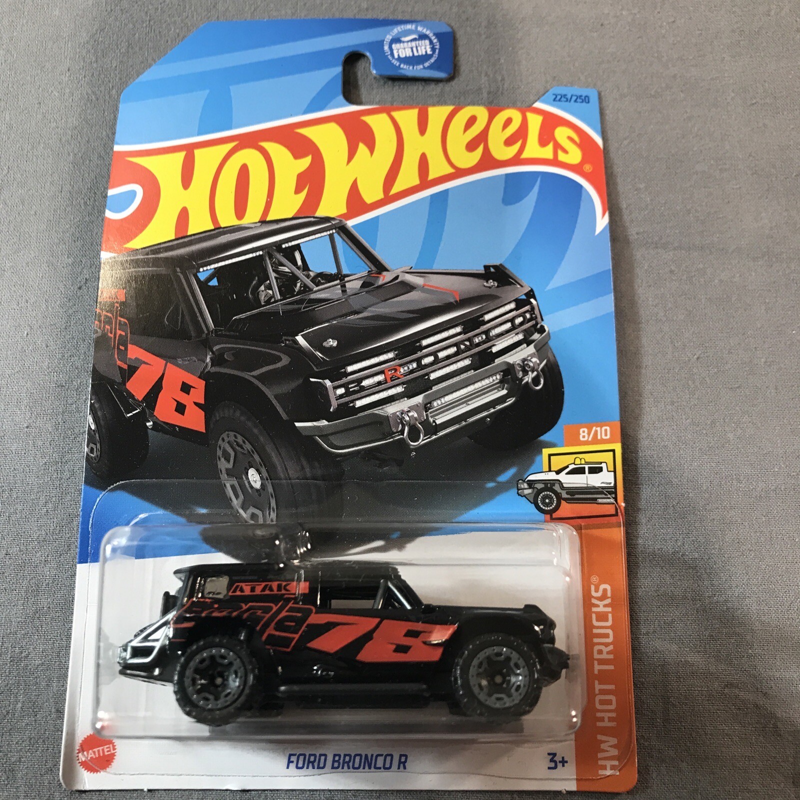 2021 Hot Wheels Black Goes Bronco 225/250 HW Hot Trucks 8/10