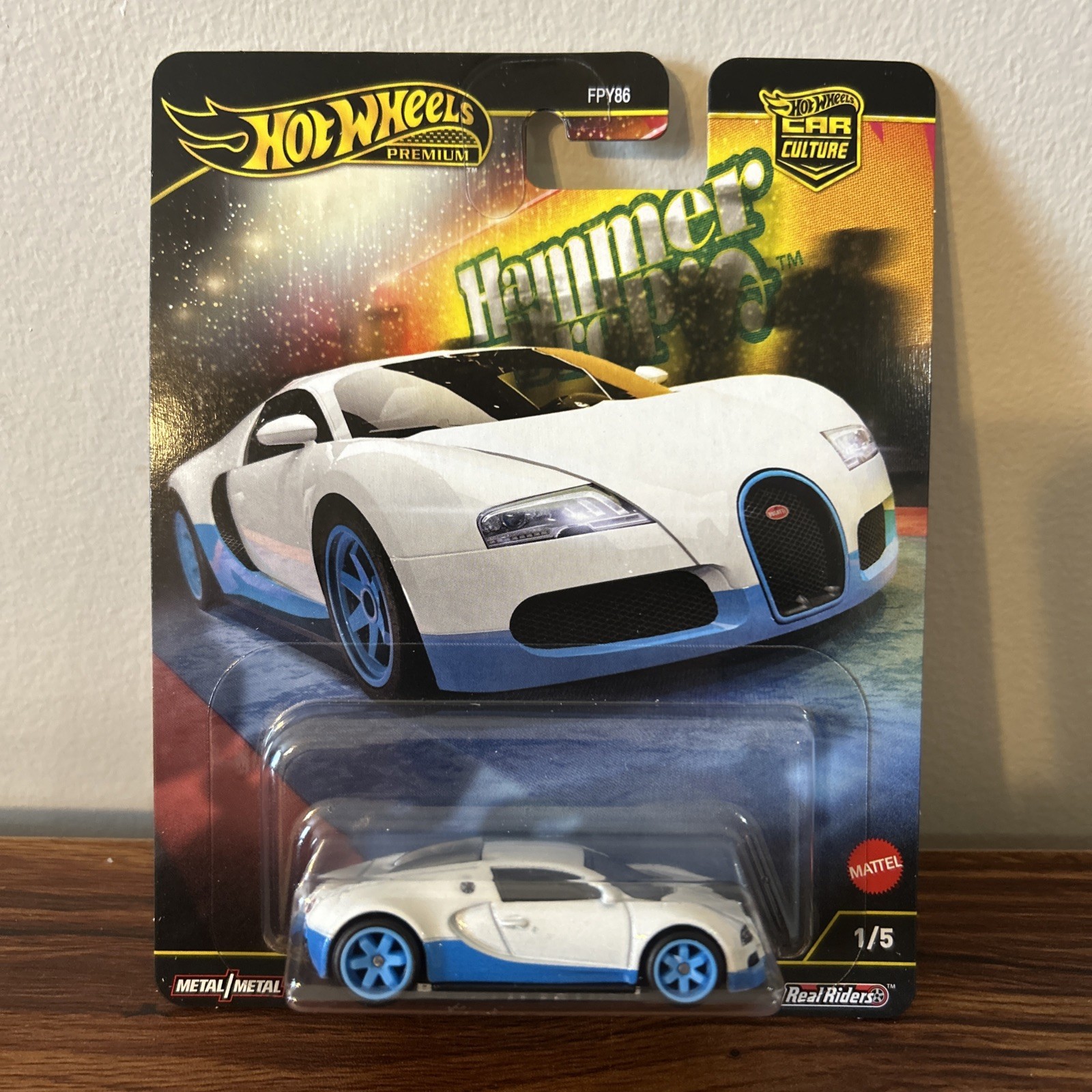 Hot Wheels Car Culture “Hammer Drop” Bugatti Veyron 1:64 Diecast Model Car