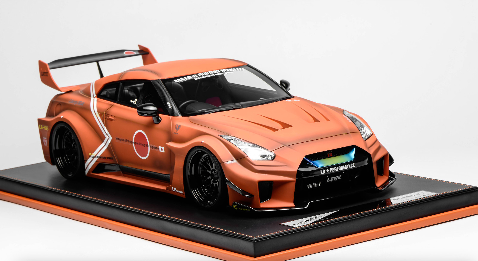 1/12 scale IVY model of the Nissan R35 GT-RR orange Liberty walk Leather 20 pcs