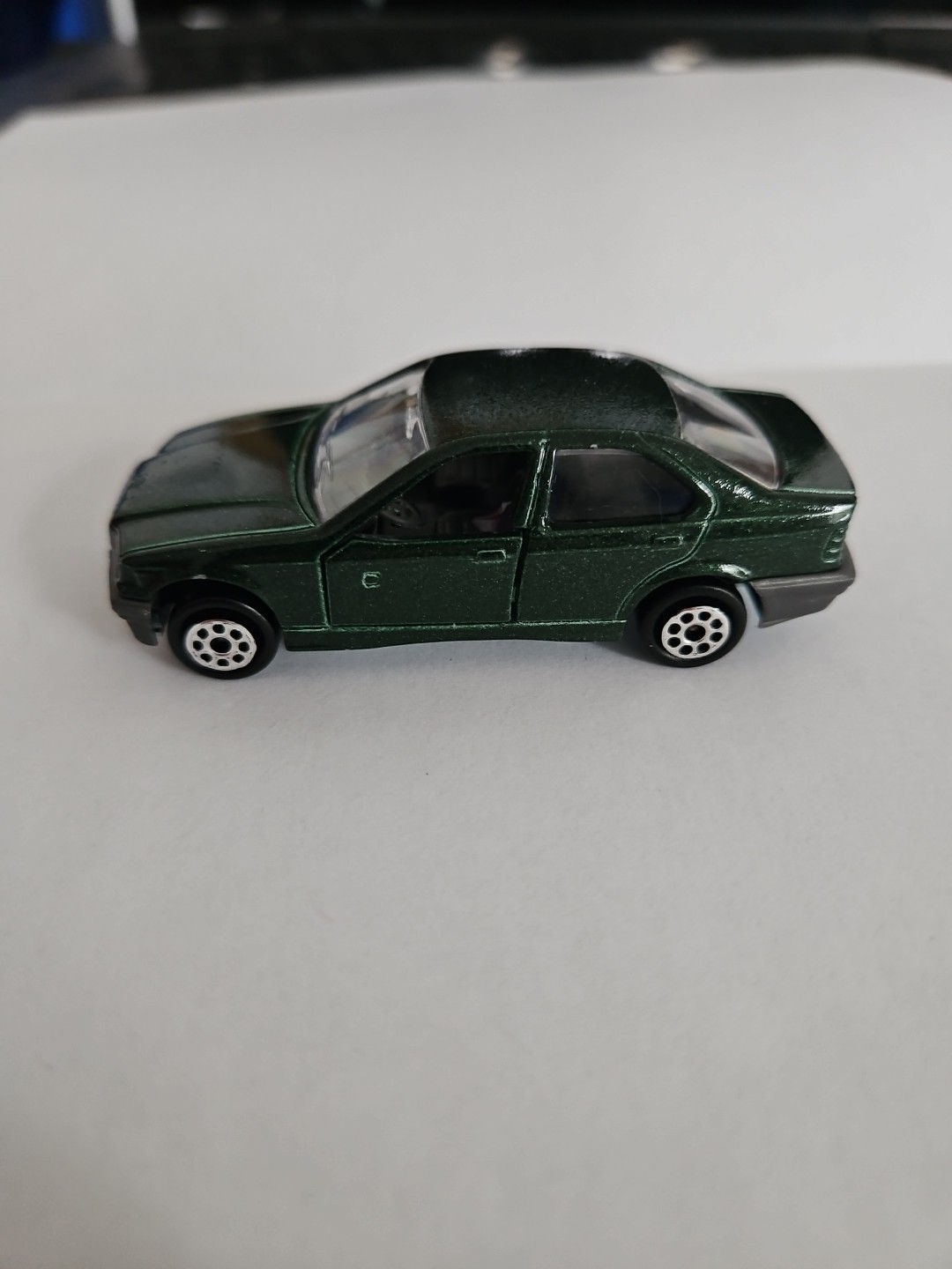 Majorette #257 BMW 325i 1:58 Loose Mint Doors Open Dark Green Metallic Metal Htf
