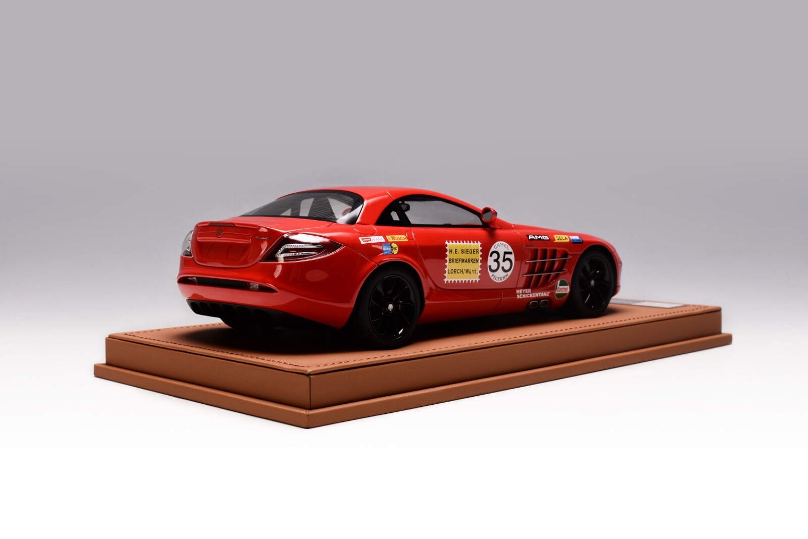 1/18 Ivy Models Mercedes Benz McLaren SLR in Mercedes RED AMG Leather Base