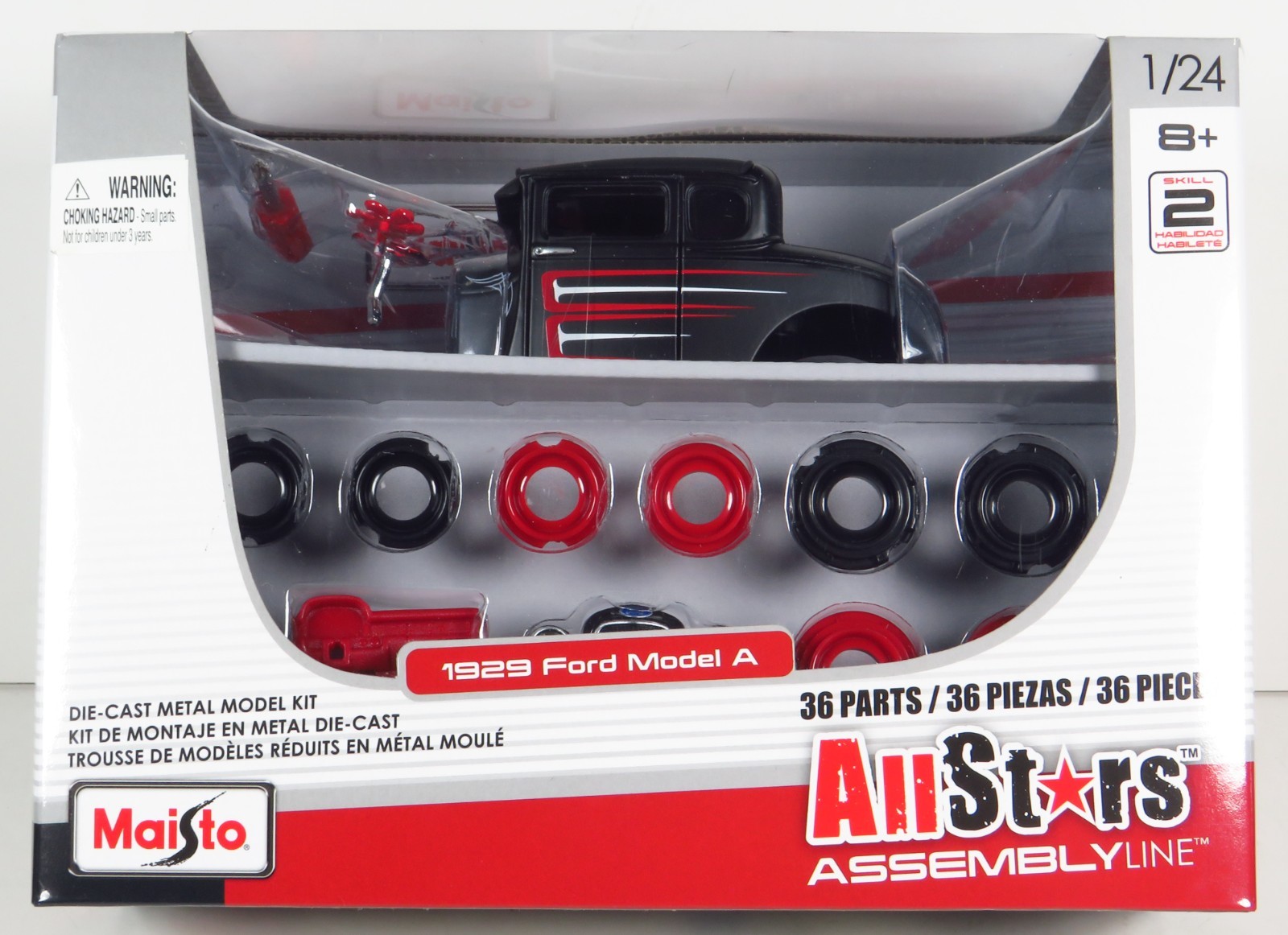 Maisto All Stars Assembly Line Rat Rod 1929 Ford Model A 29 Hot Rod Black 1:24