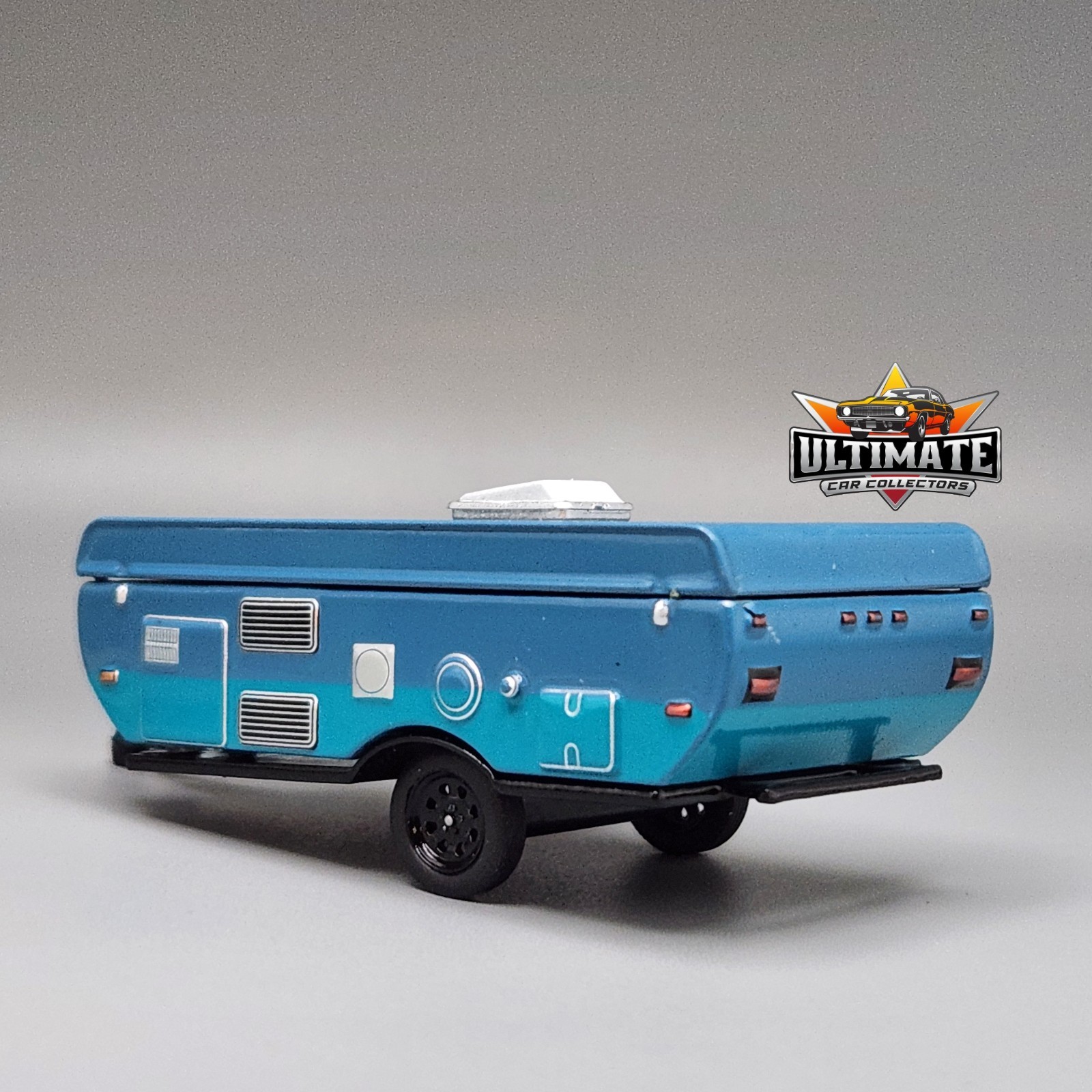Pop-Up Camper Trailer Collectible 1/64 Scale Diecast Model Collector Car
