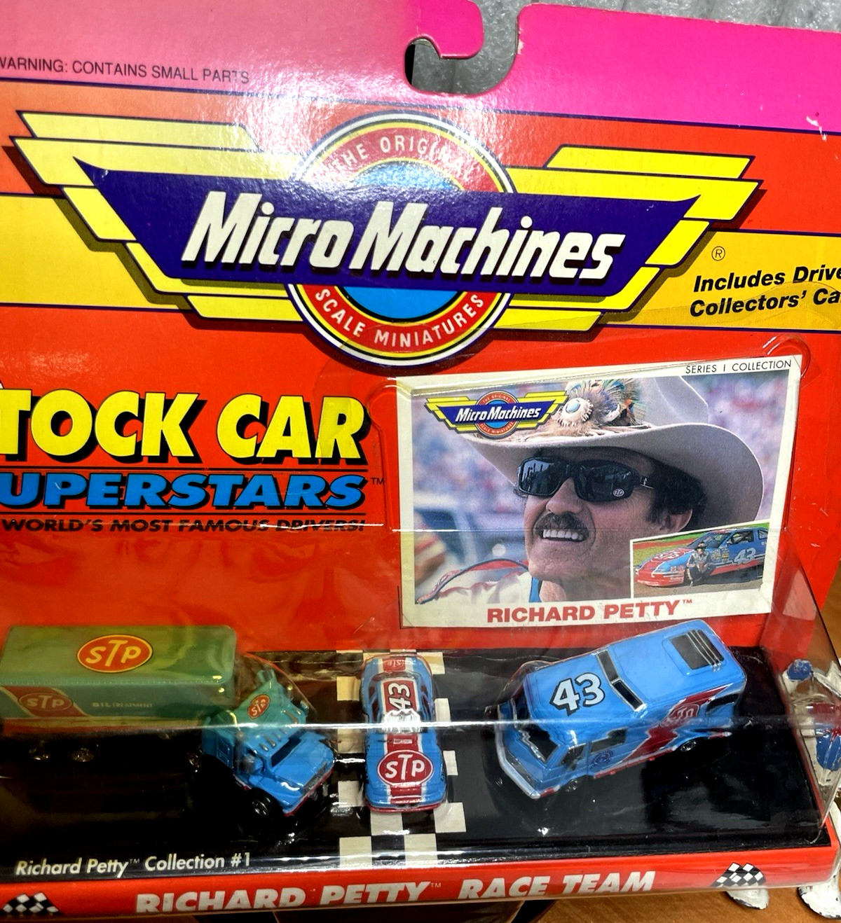 Micro Machines Stock Car Superstars~ Richard Petty Race Team STP Set New Sealed