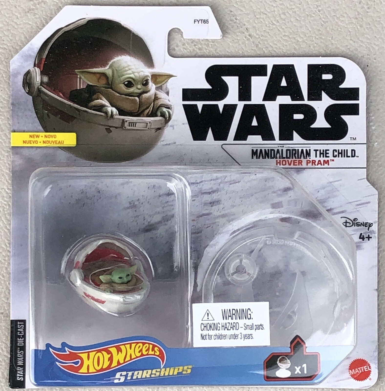 Hot Wheels Star Wars Starships Razor Crest & The Child Hover Pram Diecast Set
