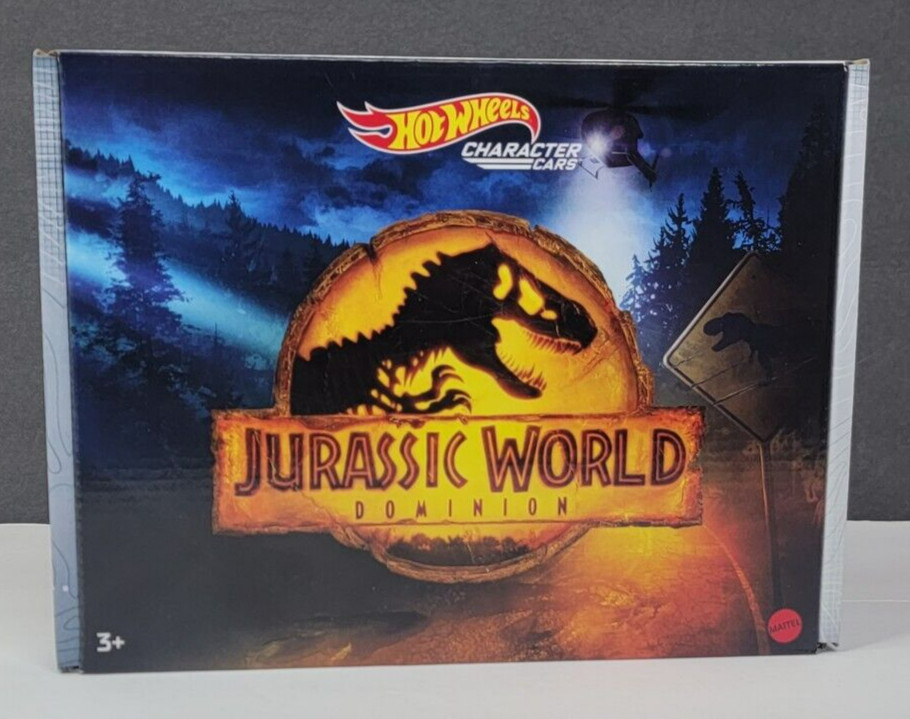 Hot Wheels Character Cars JURASSIC WORLD DOMINION 5pk Vehicles