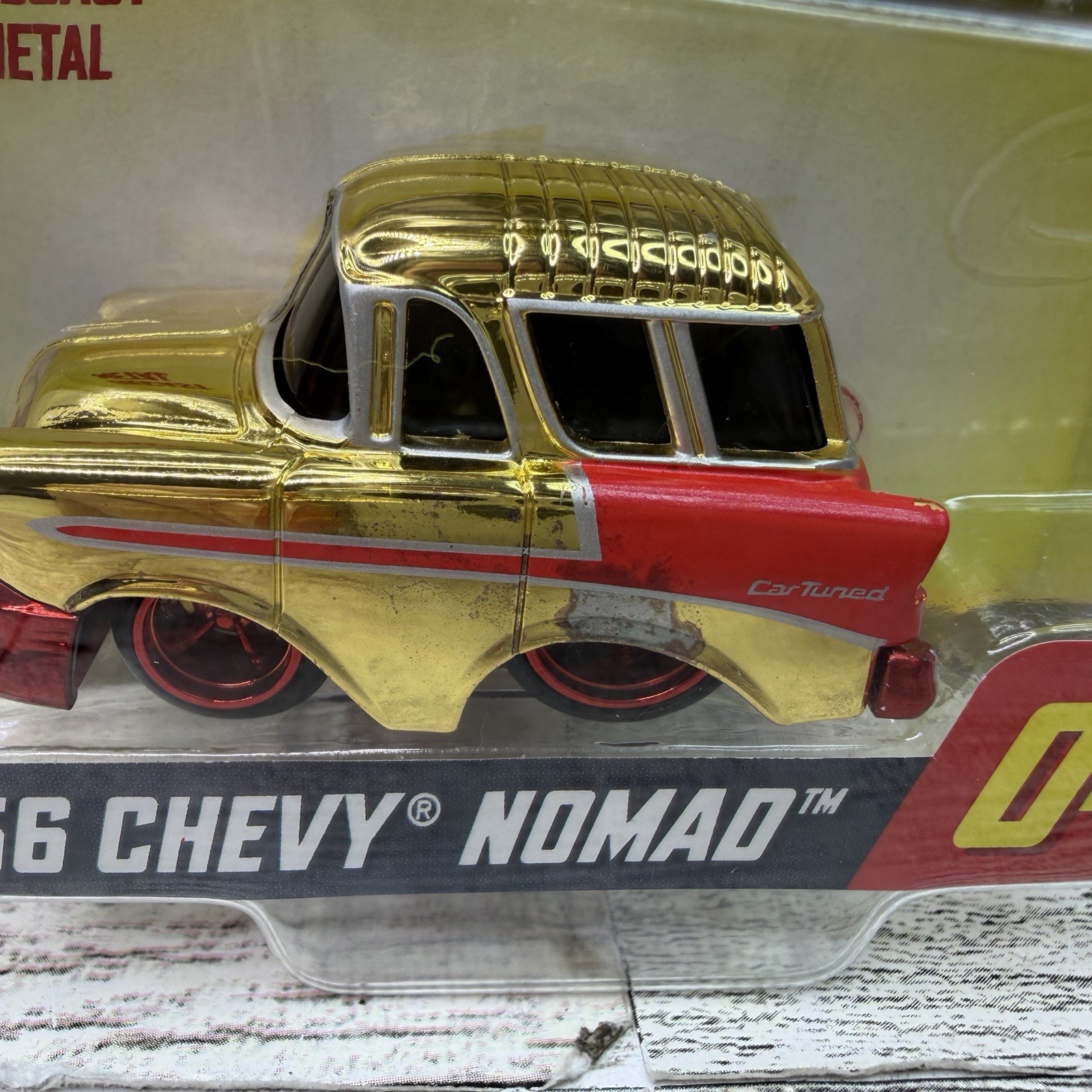 Car Tuned Series 2 ‘56 Nomad Double Dripped Red Bottom Chase Paint Error READ**