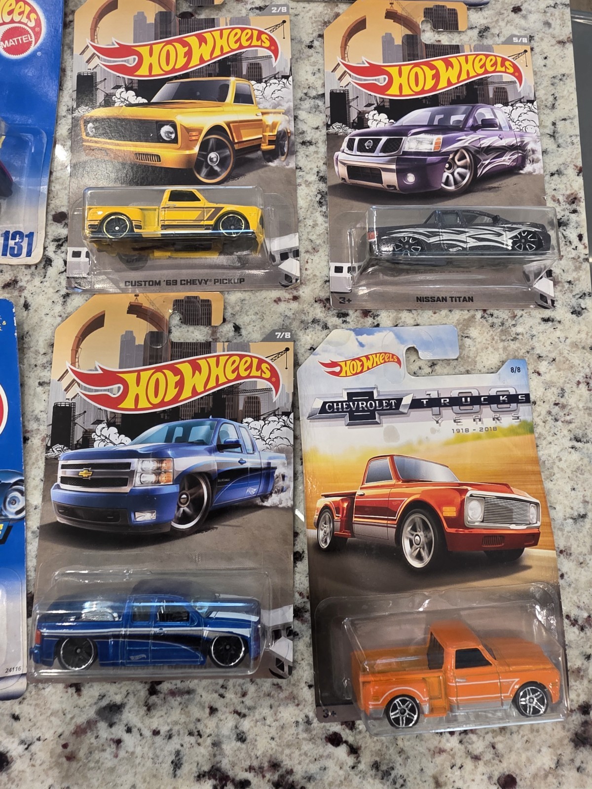 Hot Wheels Truck Lot of 20 Dodge Ram Chevy Nissan Ford Pickup Silverado